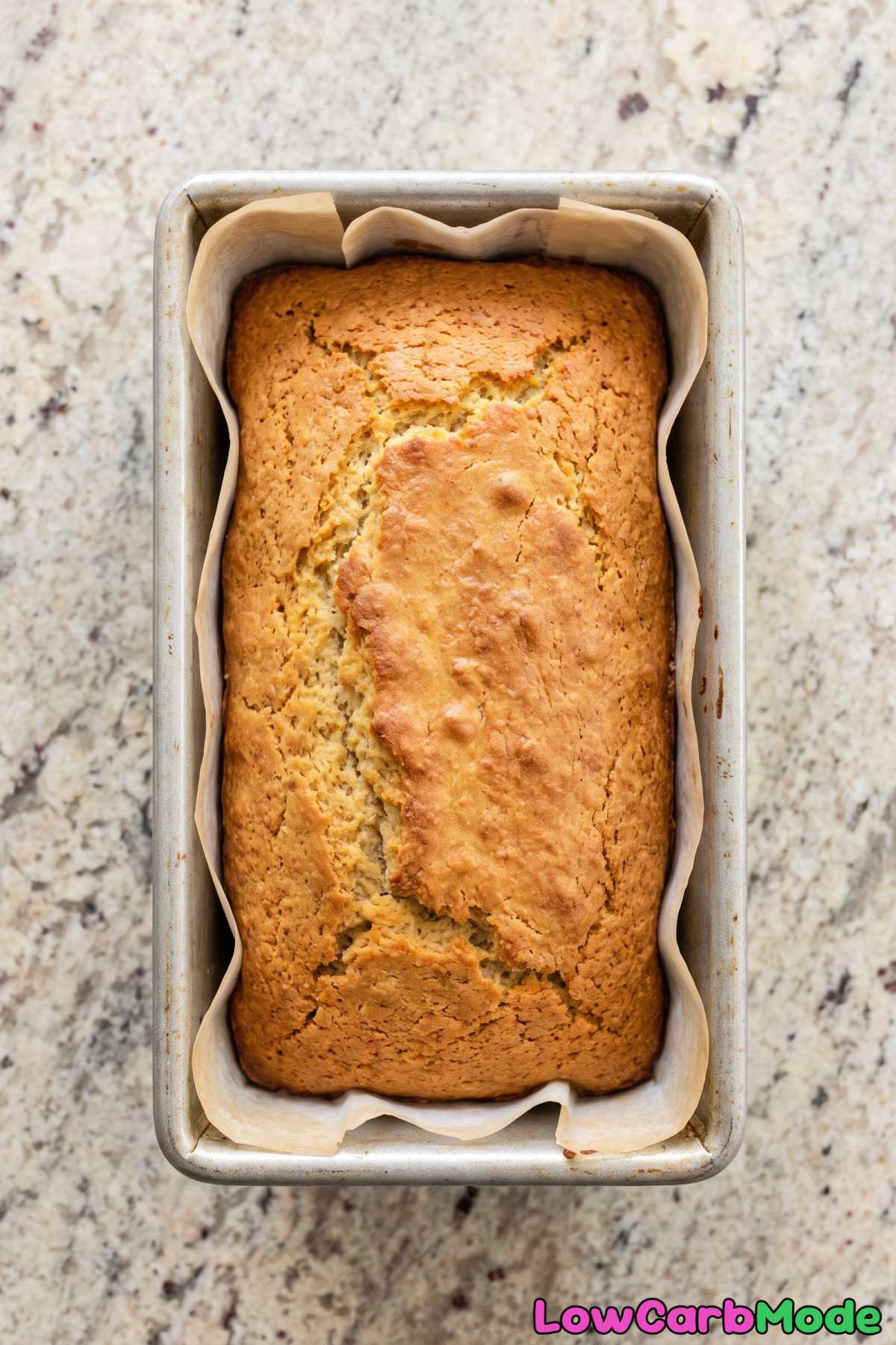 Crusty keto almond flour bread loaf
