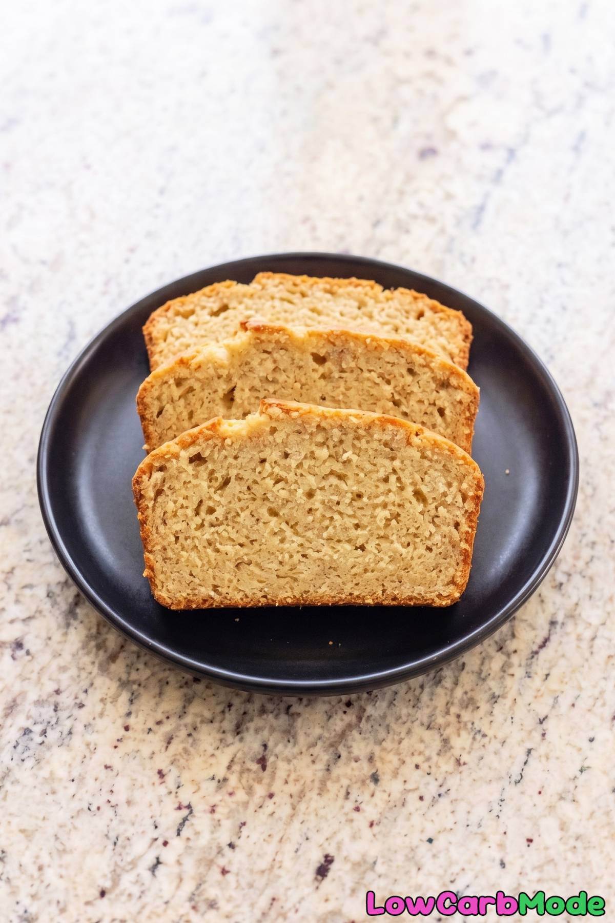 Golden baked keto almond flour bread