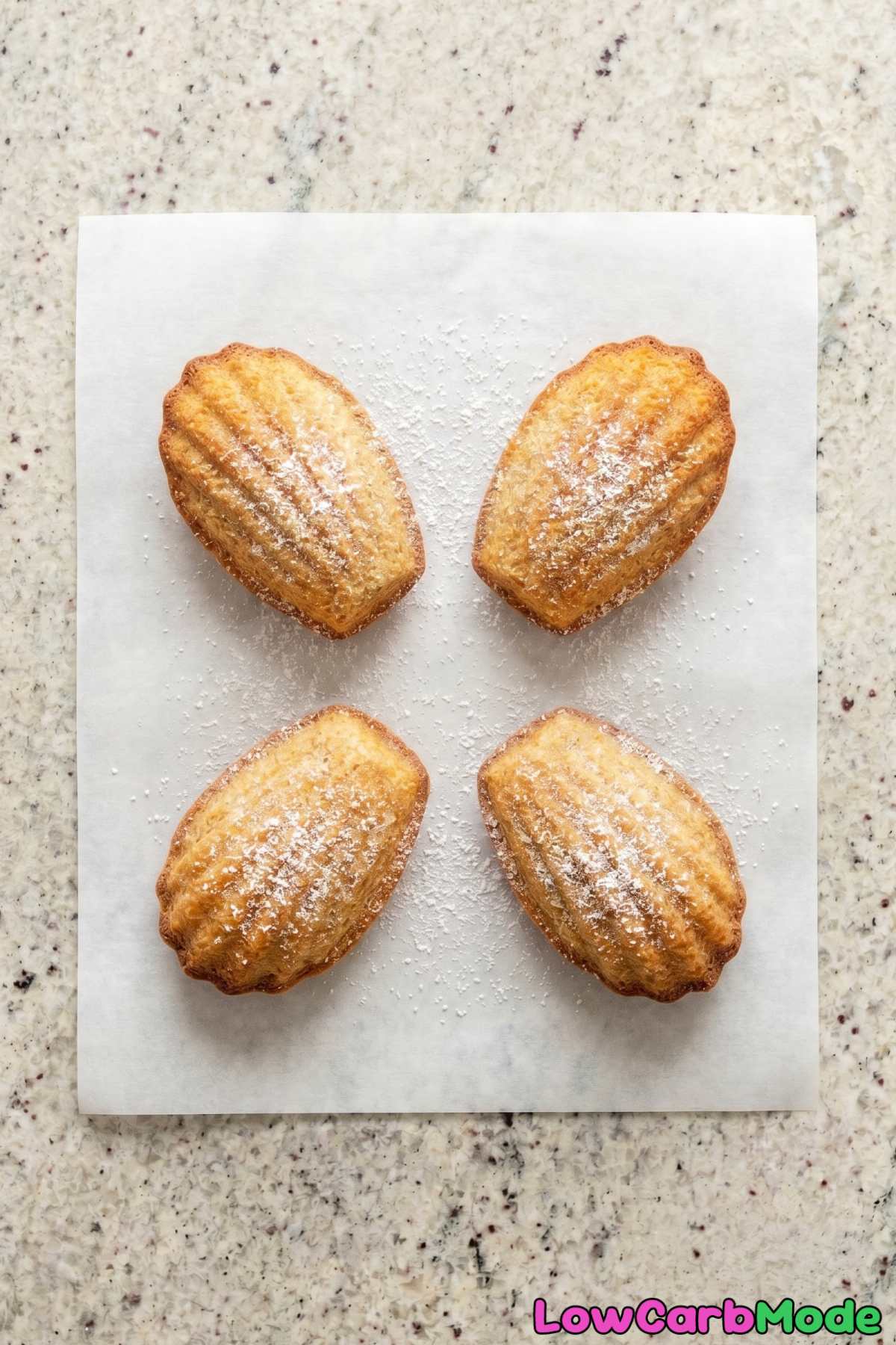 homemade almond flour madeleines