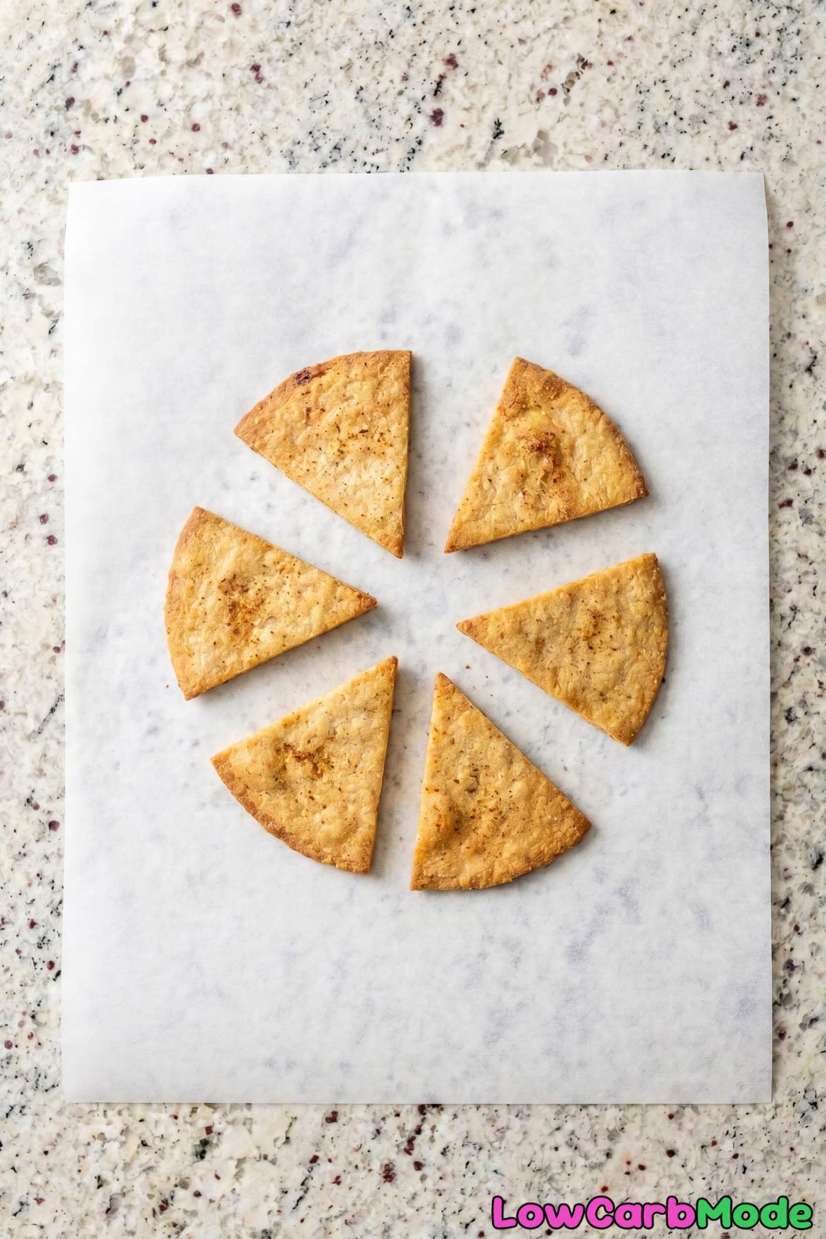 Savory keto almond flour tortilla chips