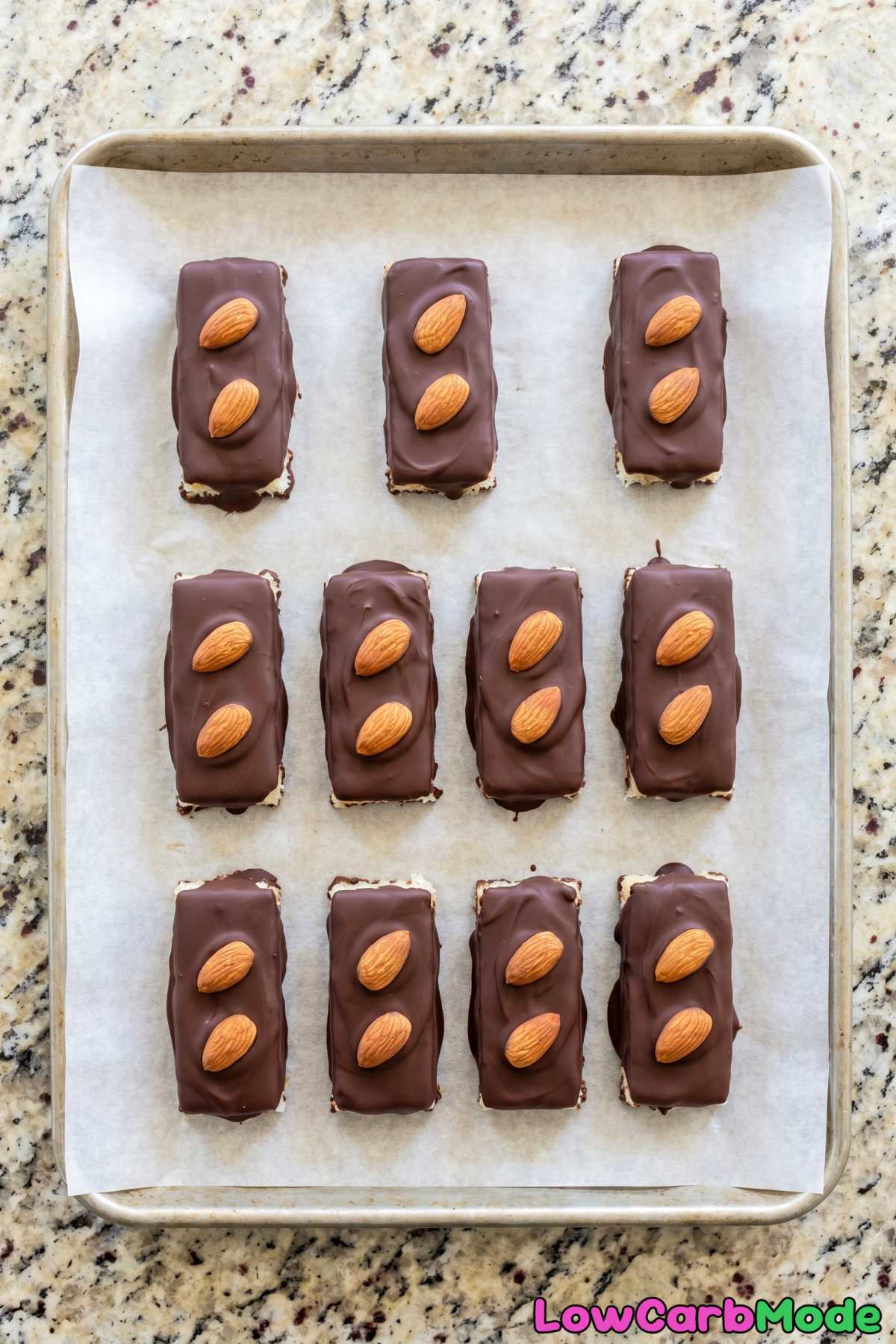 Irresistible keto almond joy bars sliced