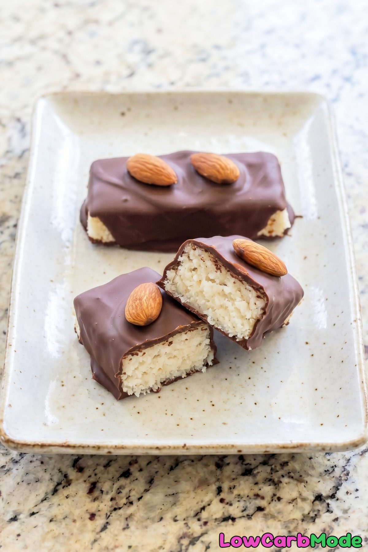 Sweet and satisfying keto almond joy bars