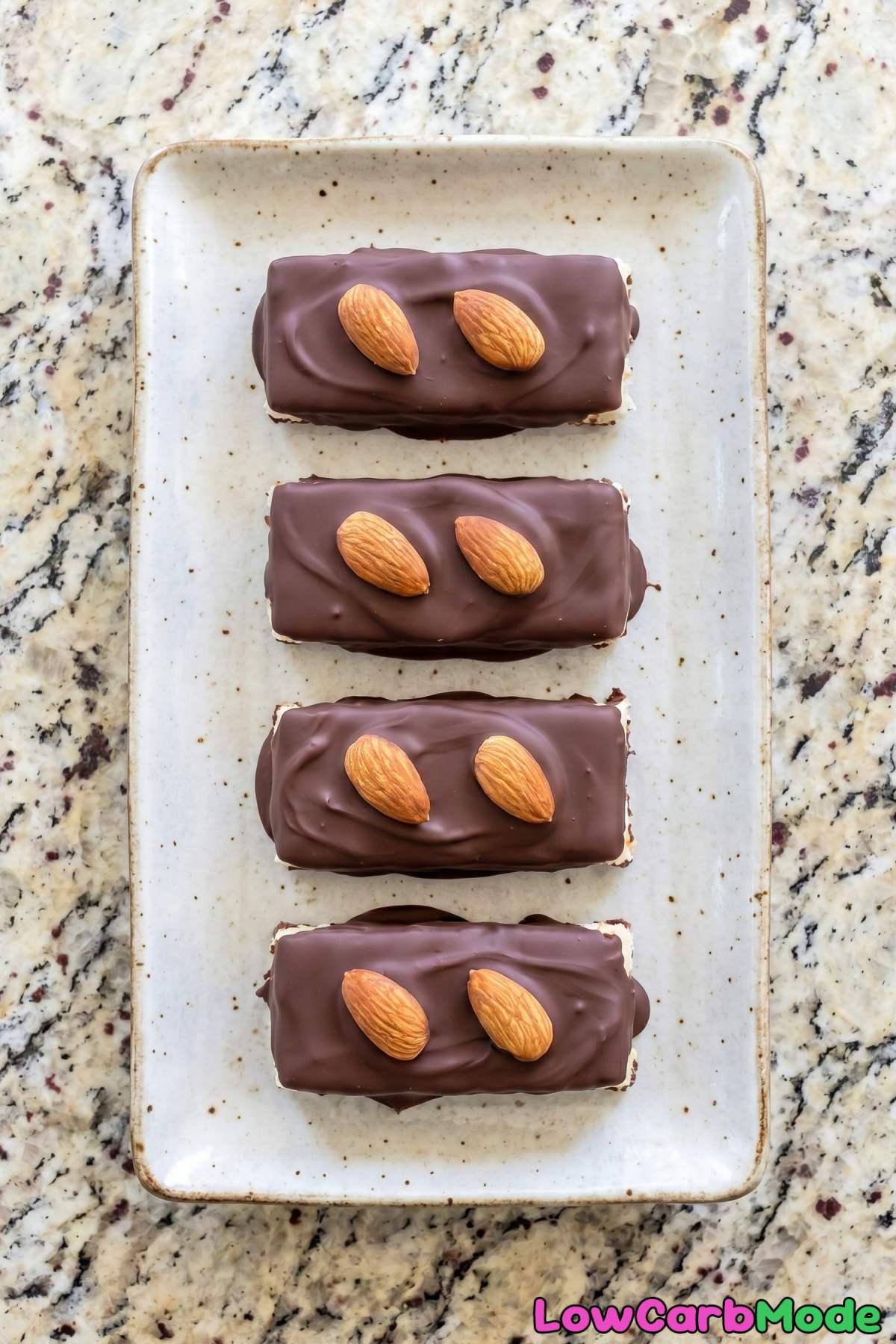 Chocolate-coated keto almond joy bars