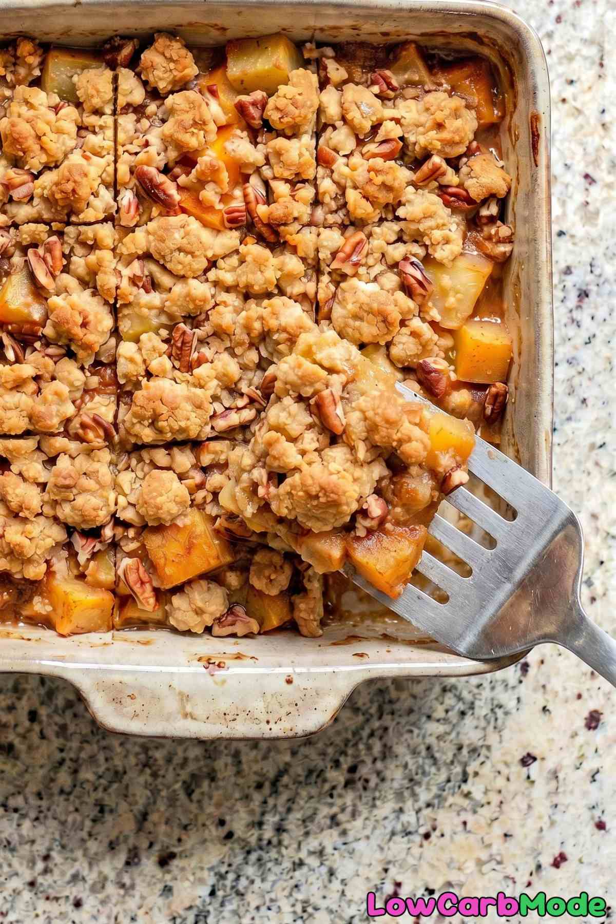 Irresistible keto apple cinnamon crisp bowl