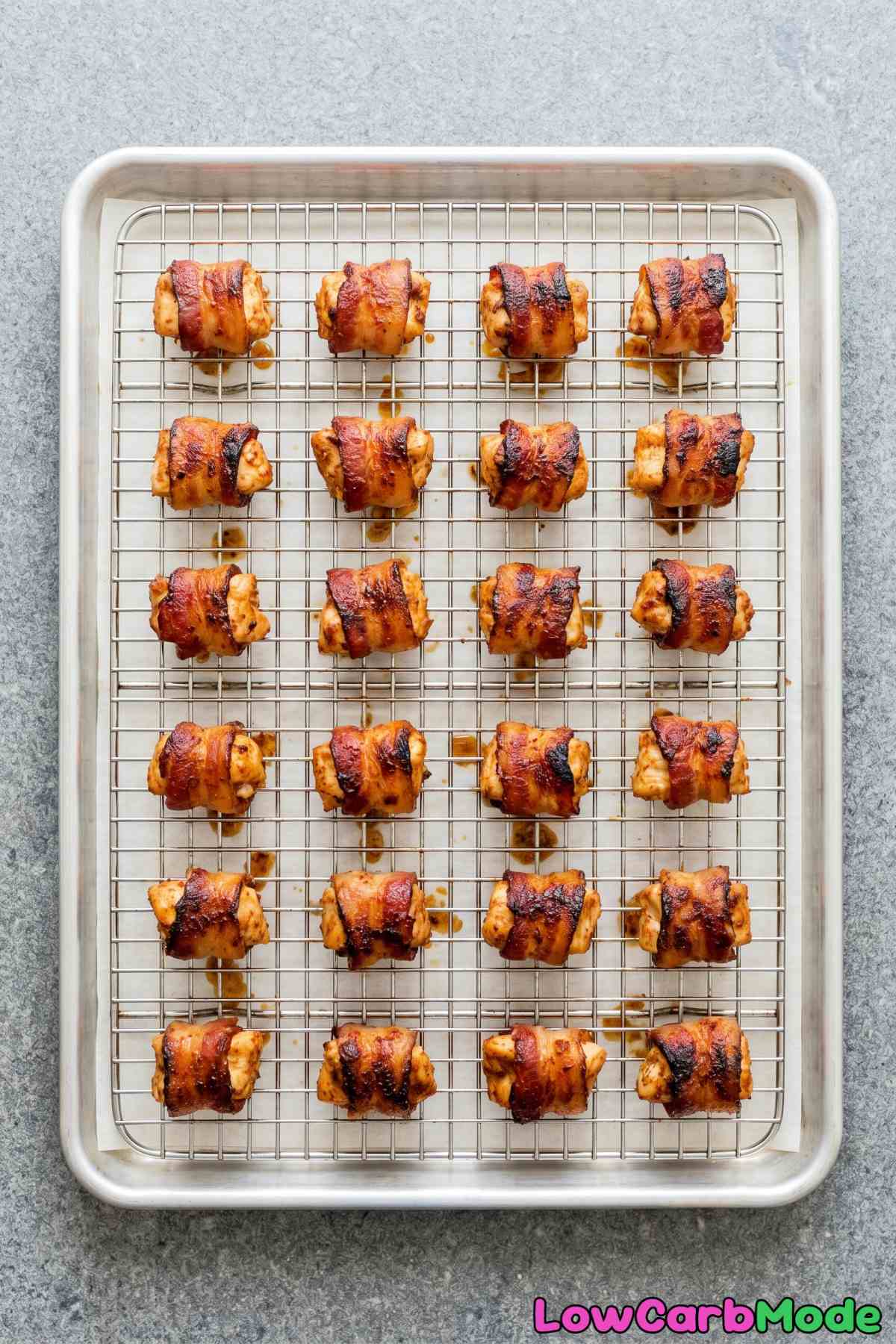 Simple bacon wrapped chicken bites recipe