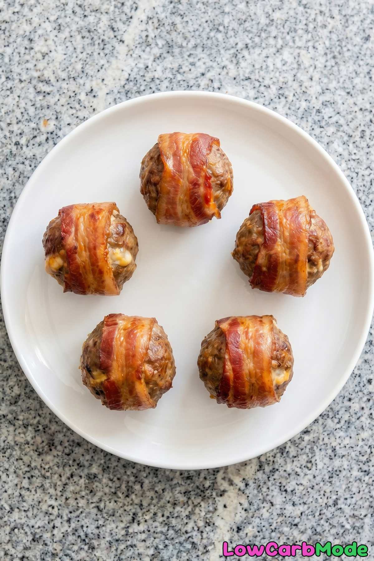 flavorful low carb bacon wrapped meatballs