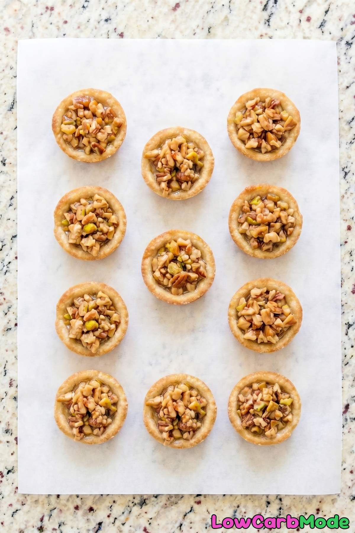 Irresistible keto baklava bites served