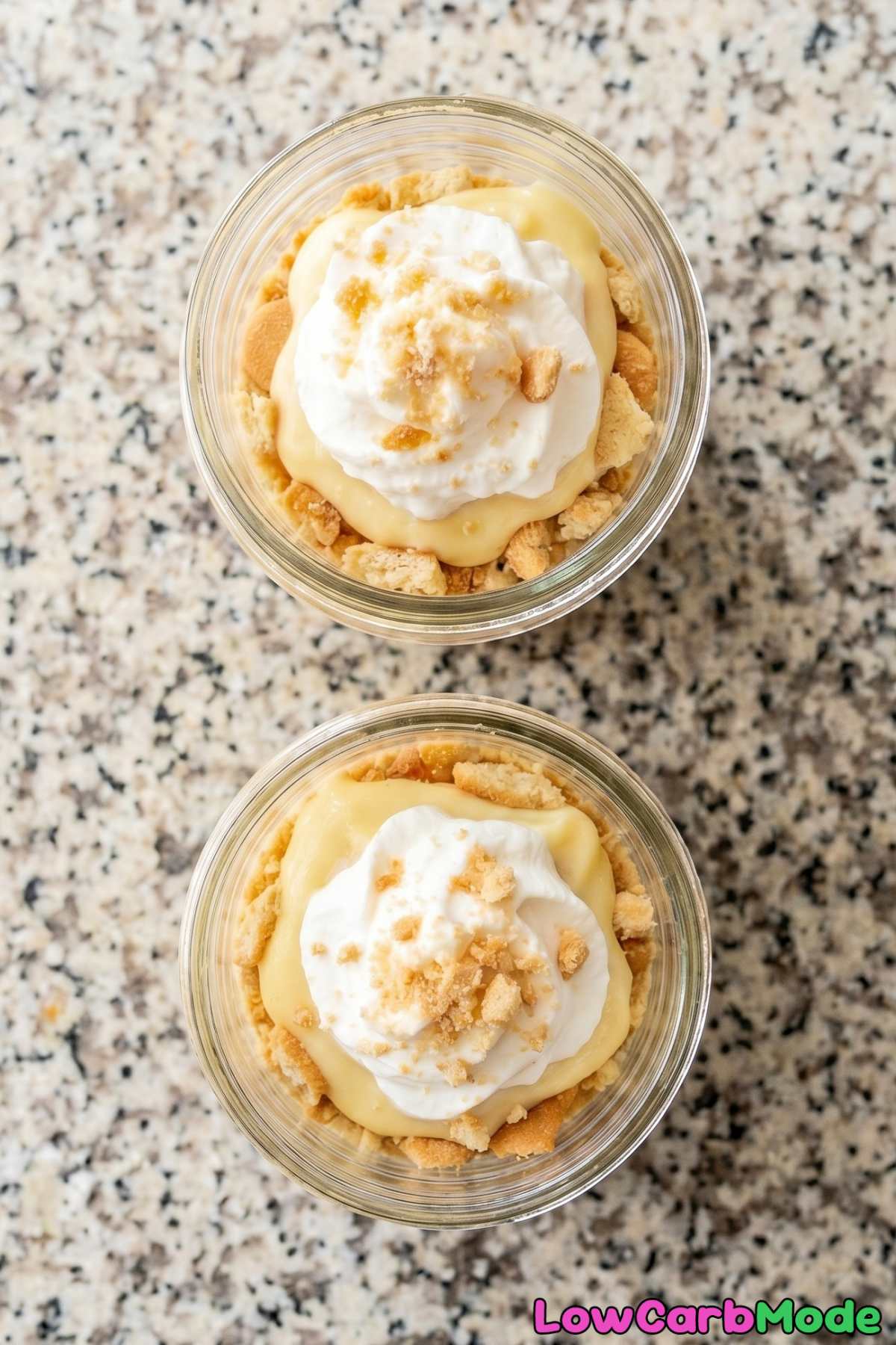 Decadent keto banana pudding cups