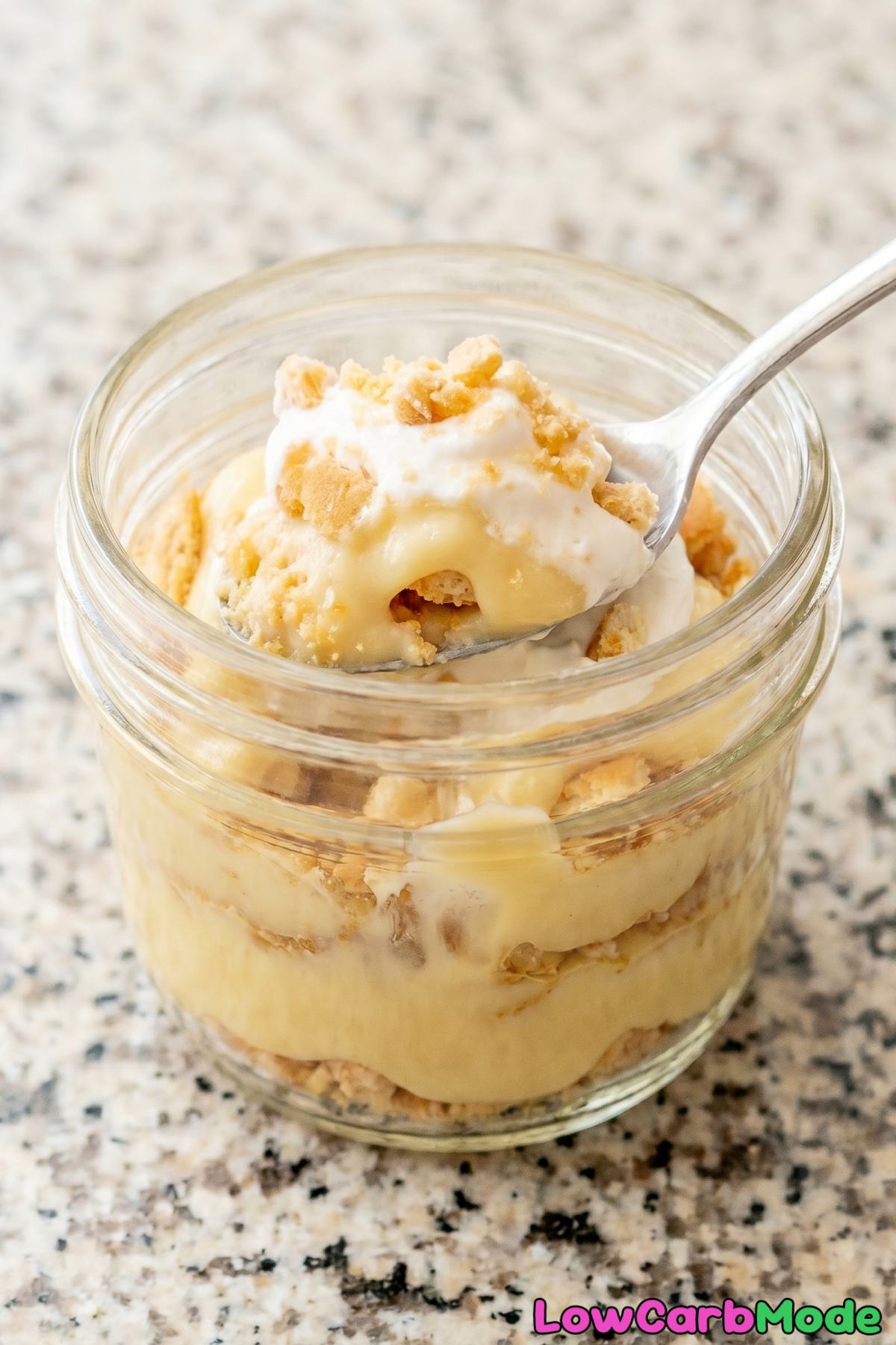 Easy keto banana pudding cups recipe