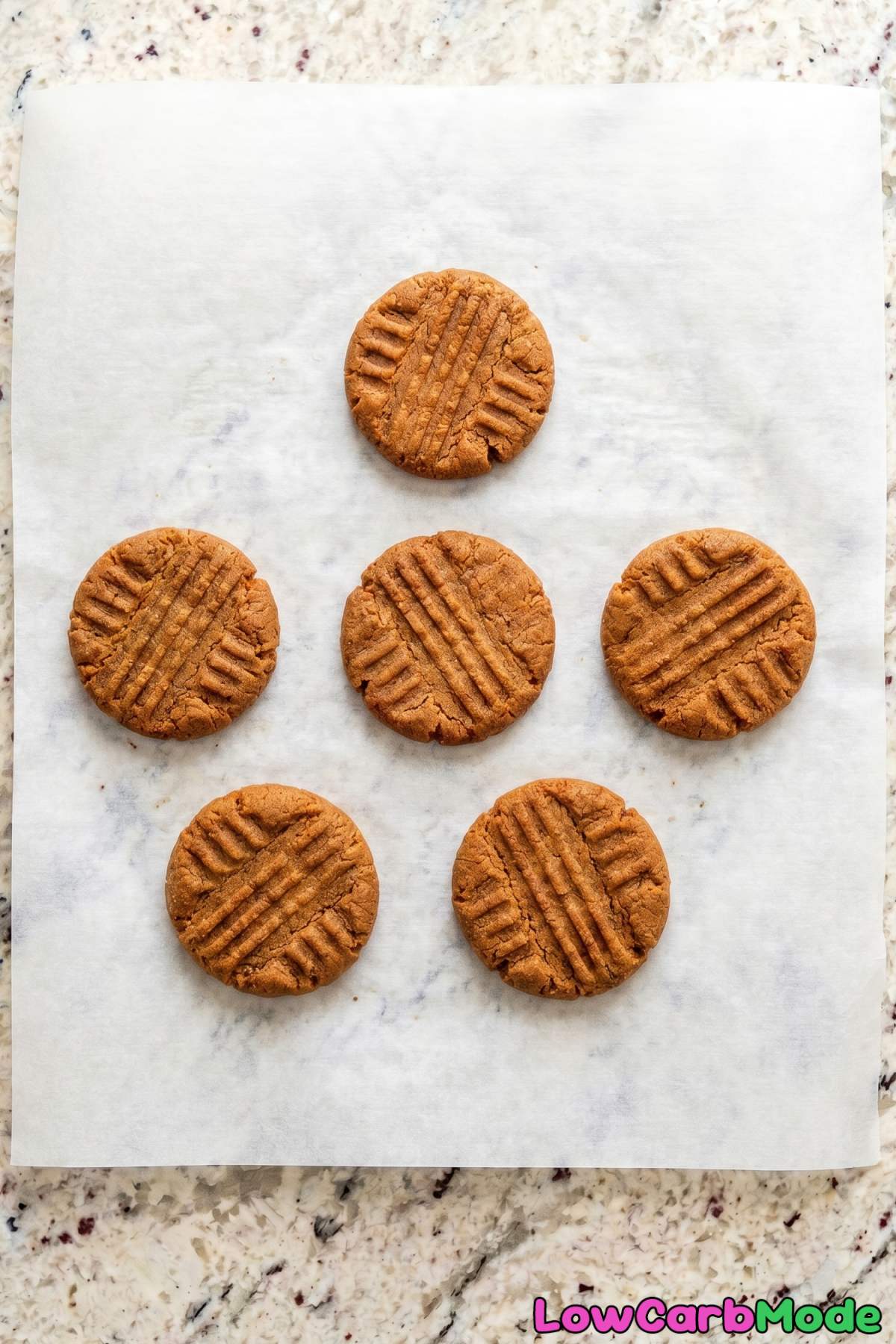 Stacked keto Biscoff style butter cookies