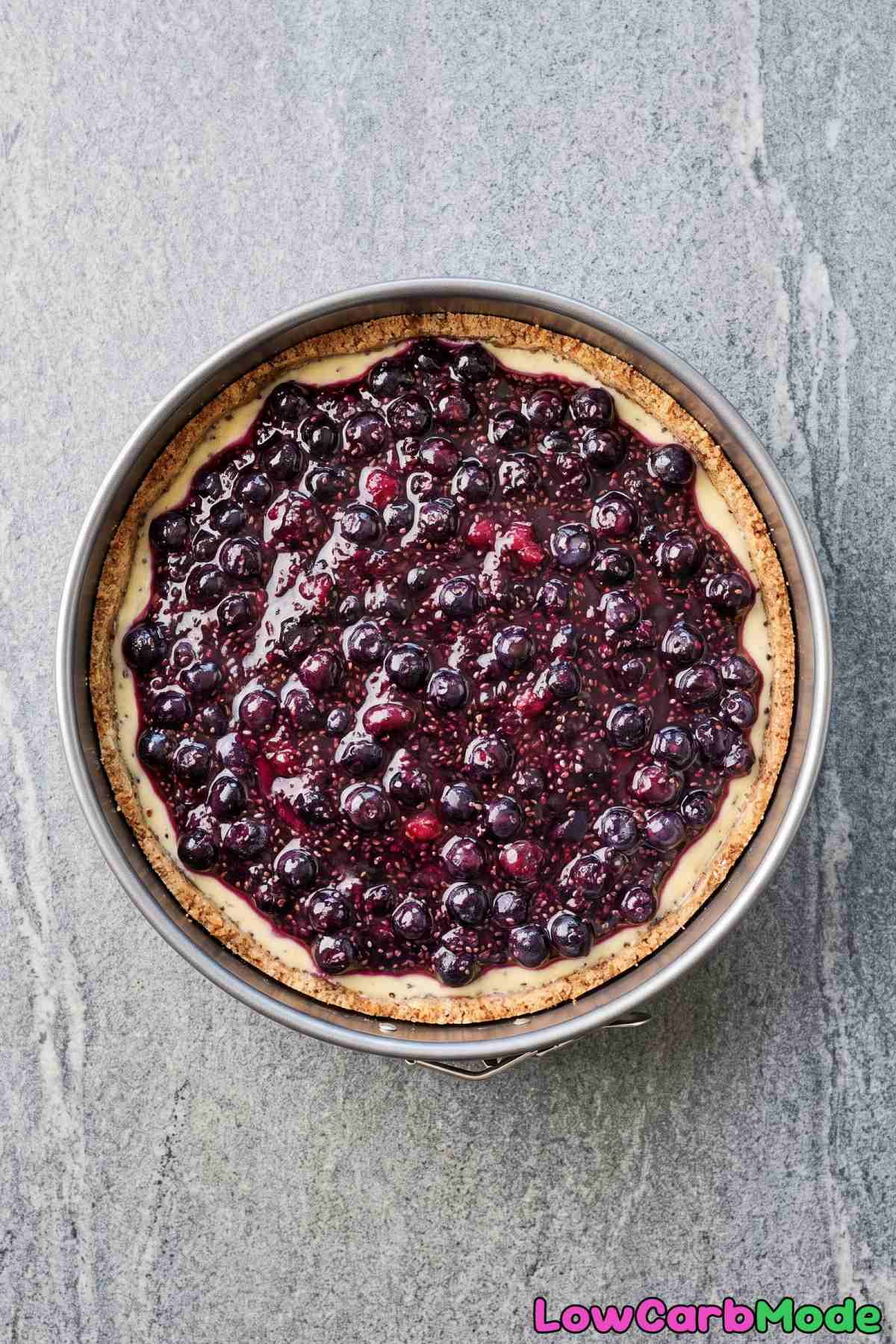 Sweet blueberry cheesecake keto treat
