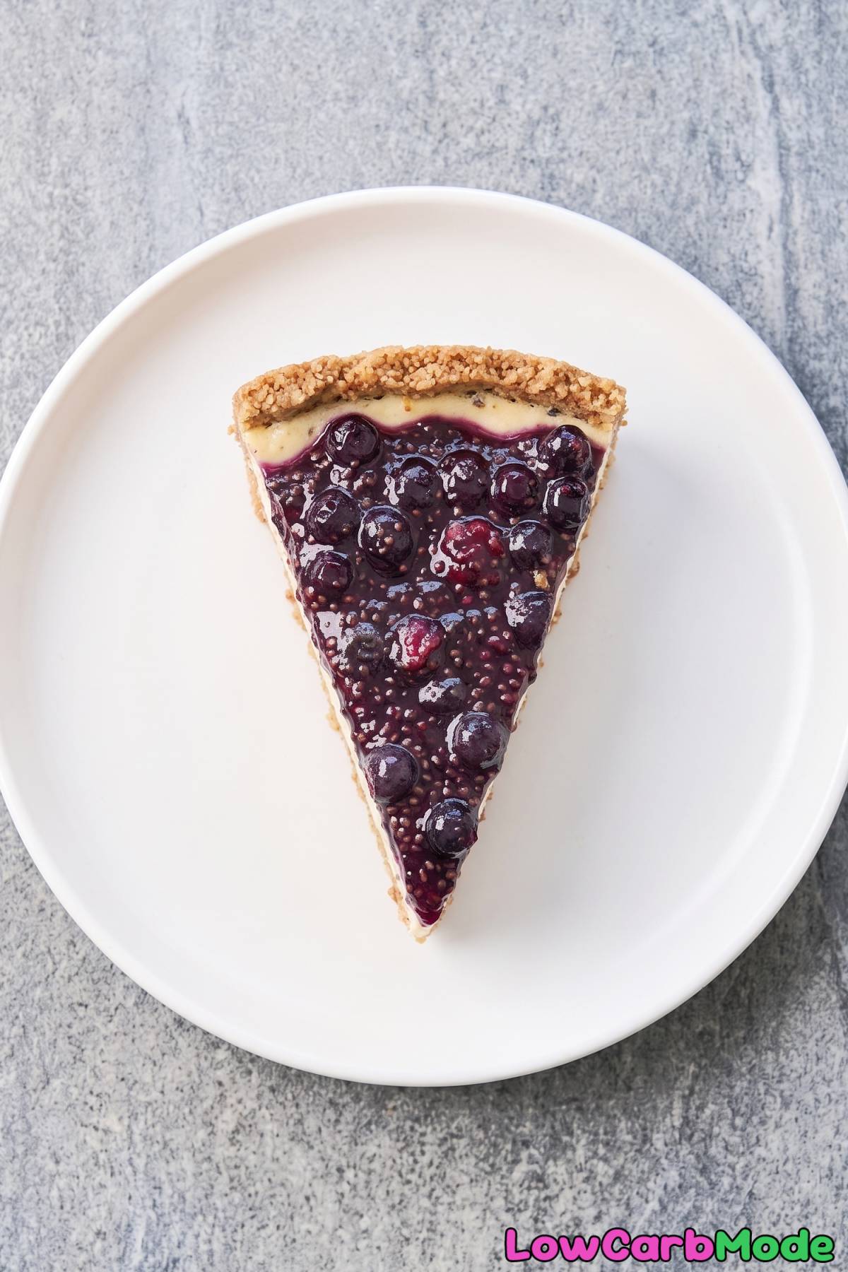Purple lavender blueberry cheesecake