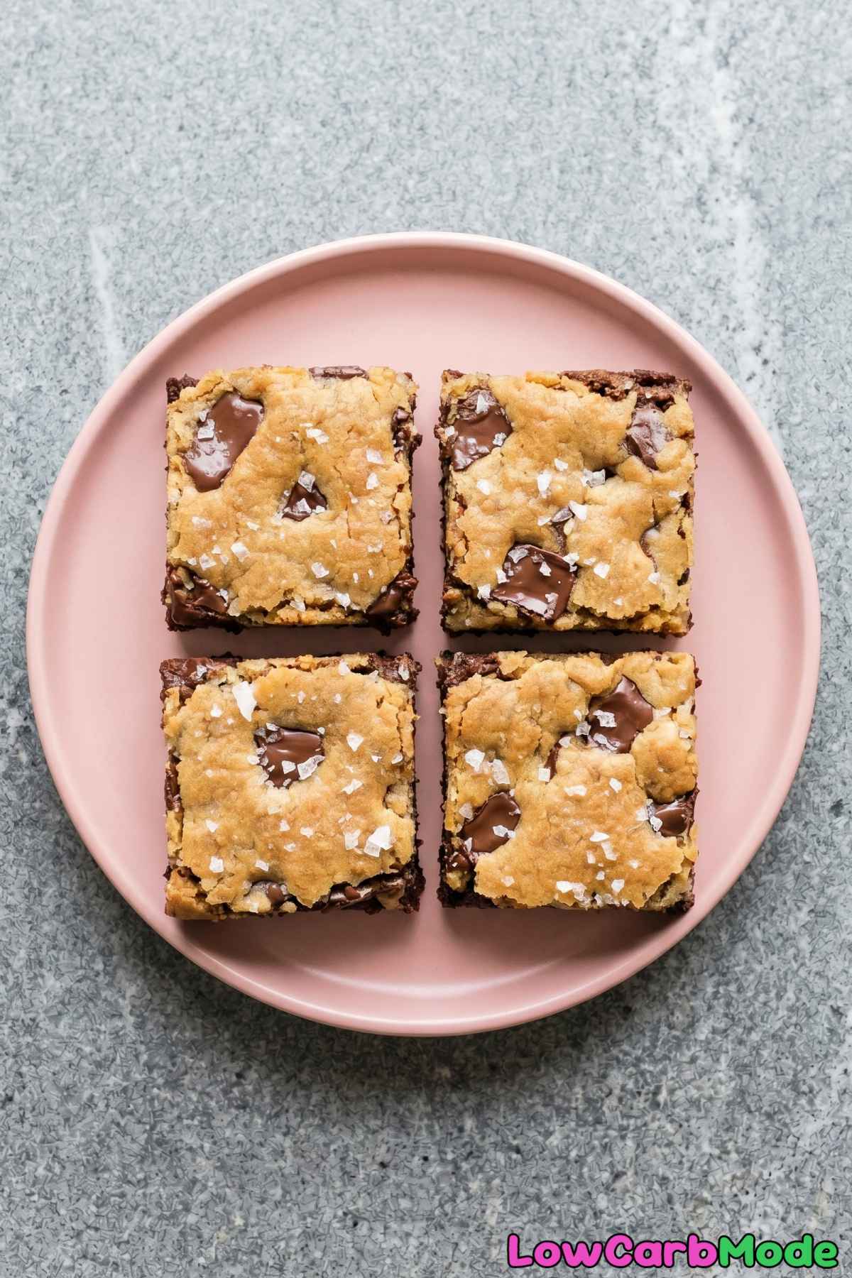 perfect keto brookie bars with sea salt