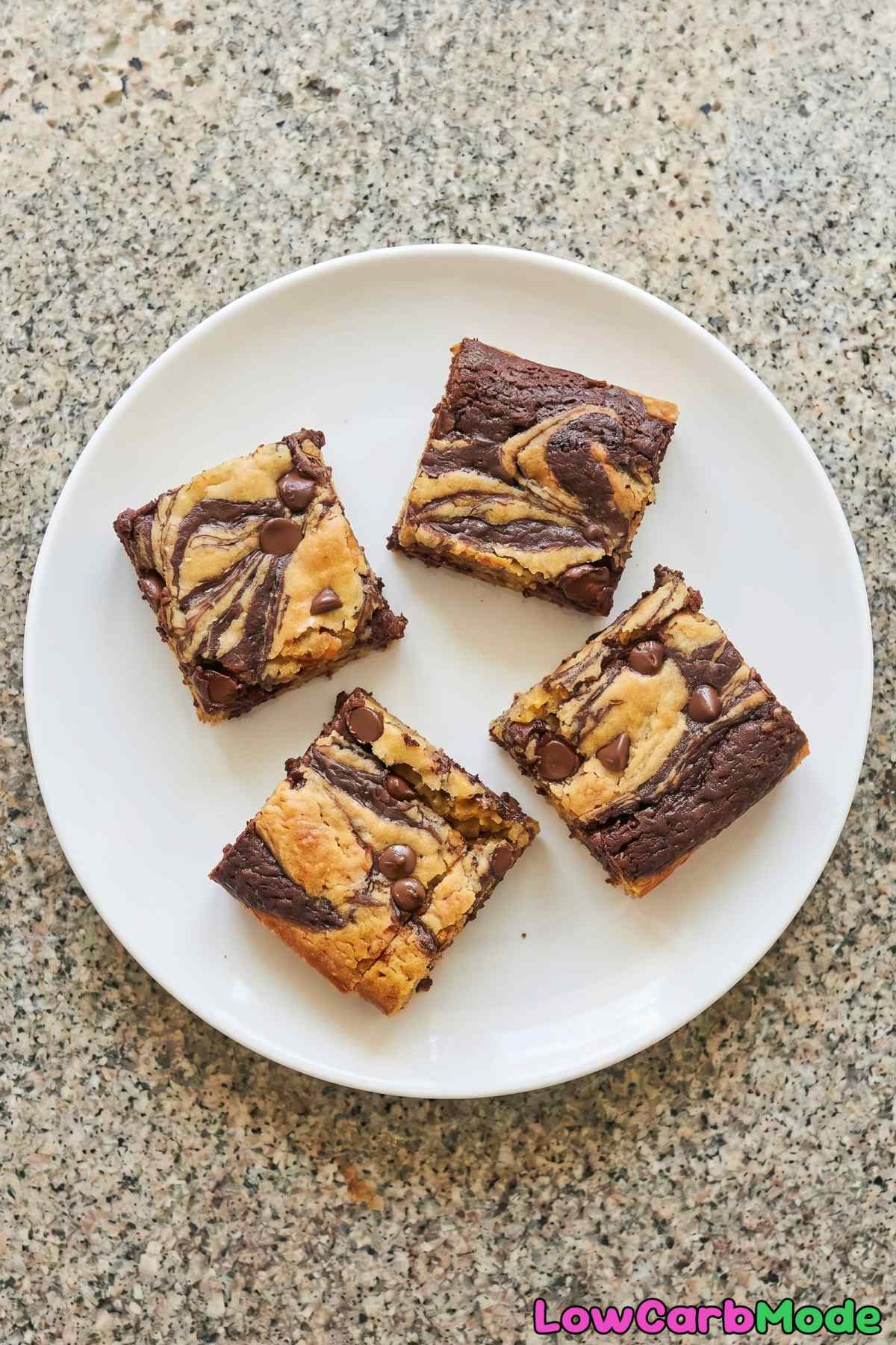 Easy keto brookie blondies recipe