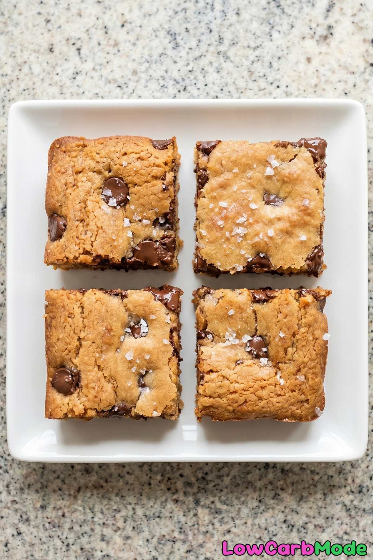 tender brown butter keto blondies