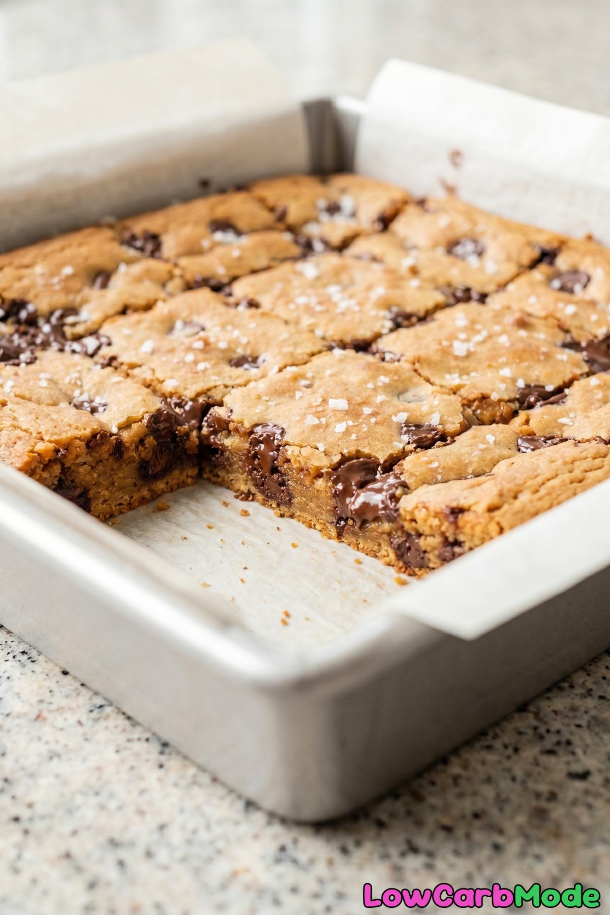 buttery keto blondies on a plate