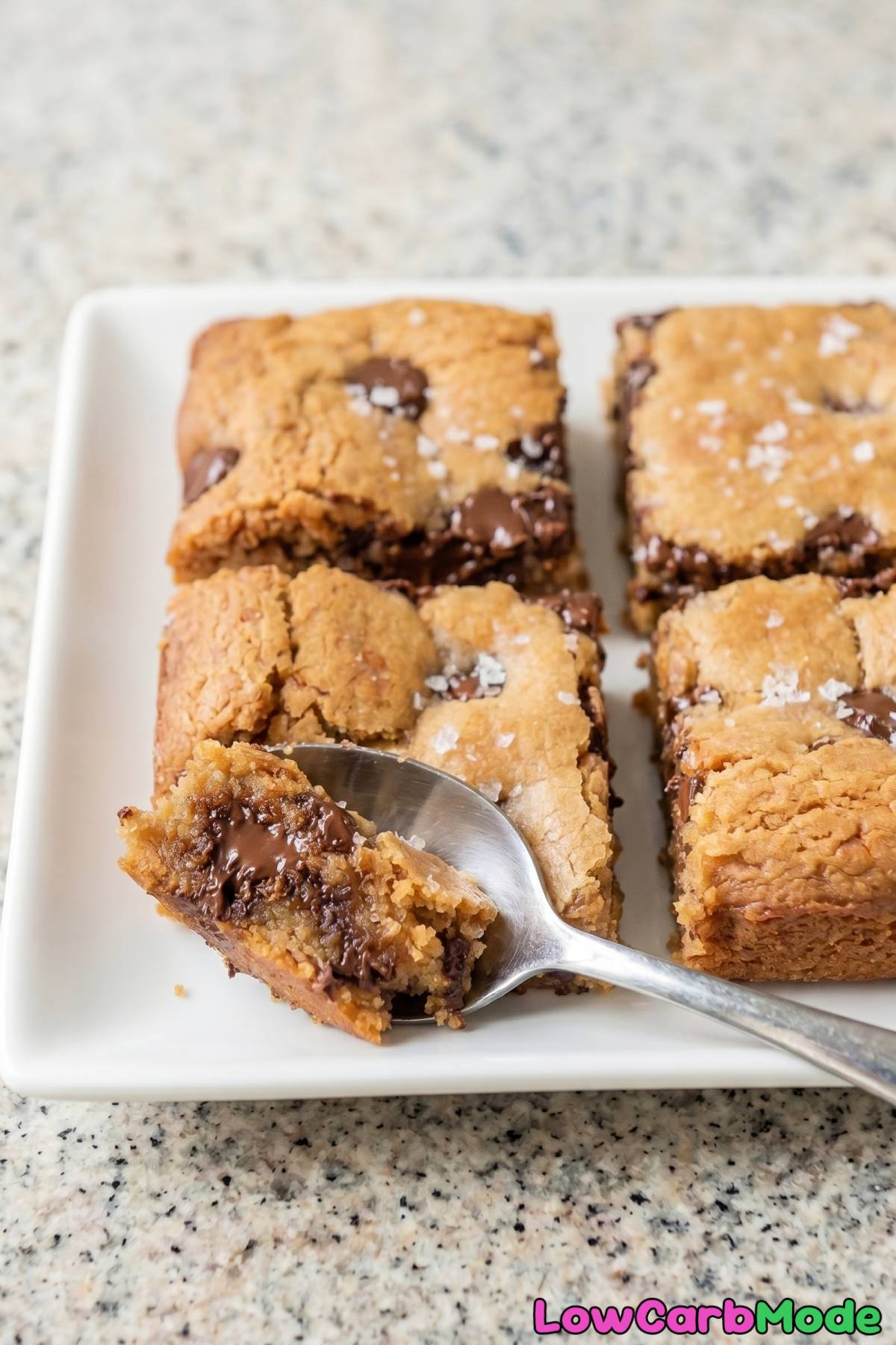 chewy keto blondies with brown butter