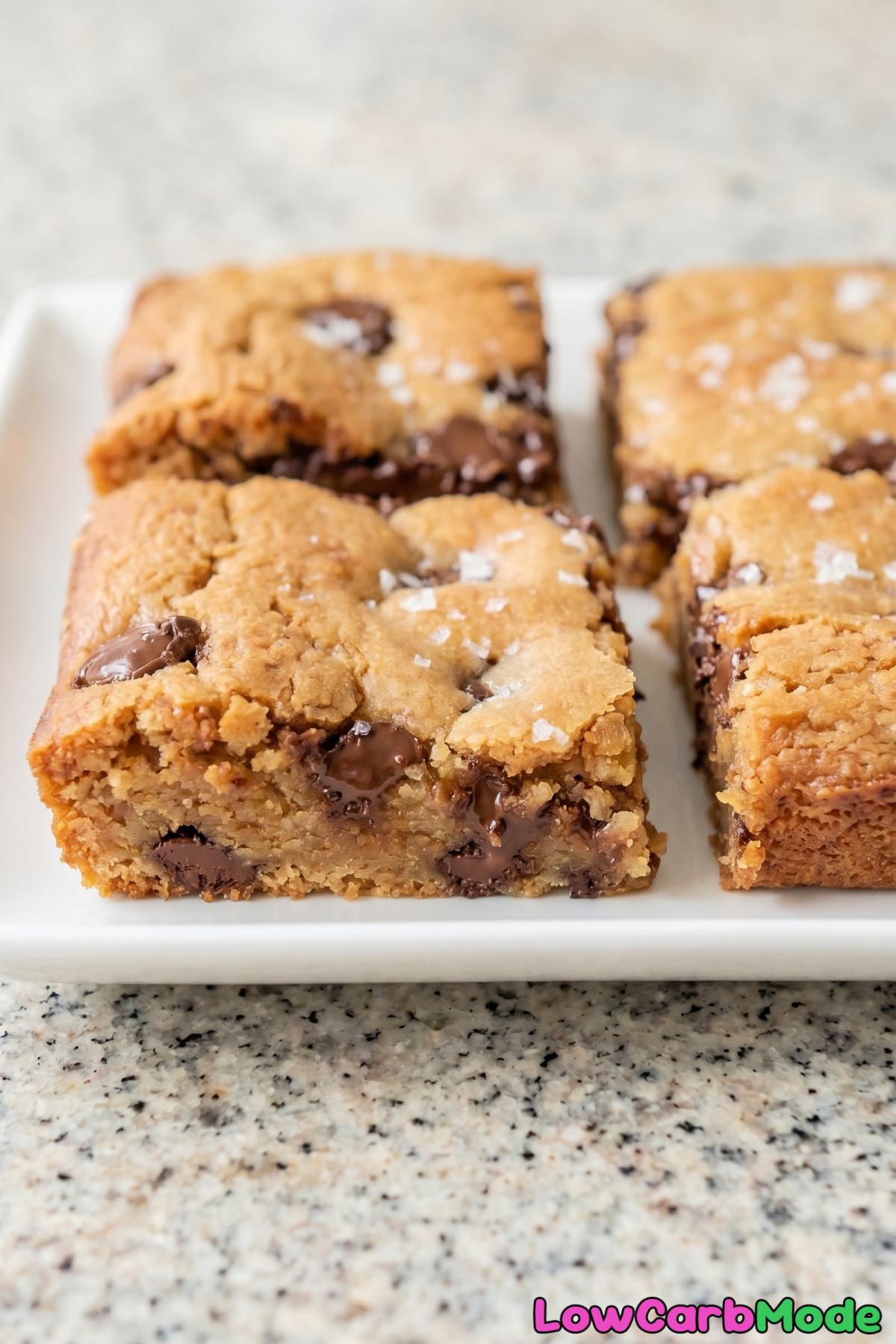 golden brown butter keto blondies