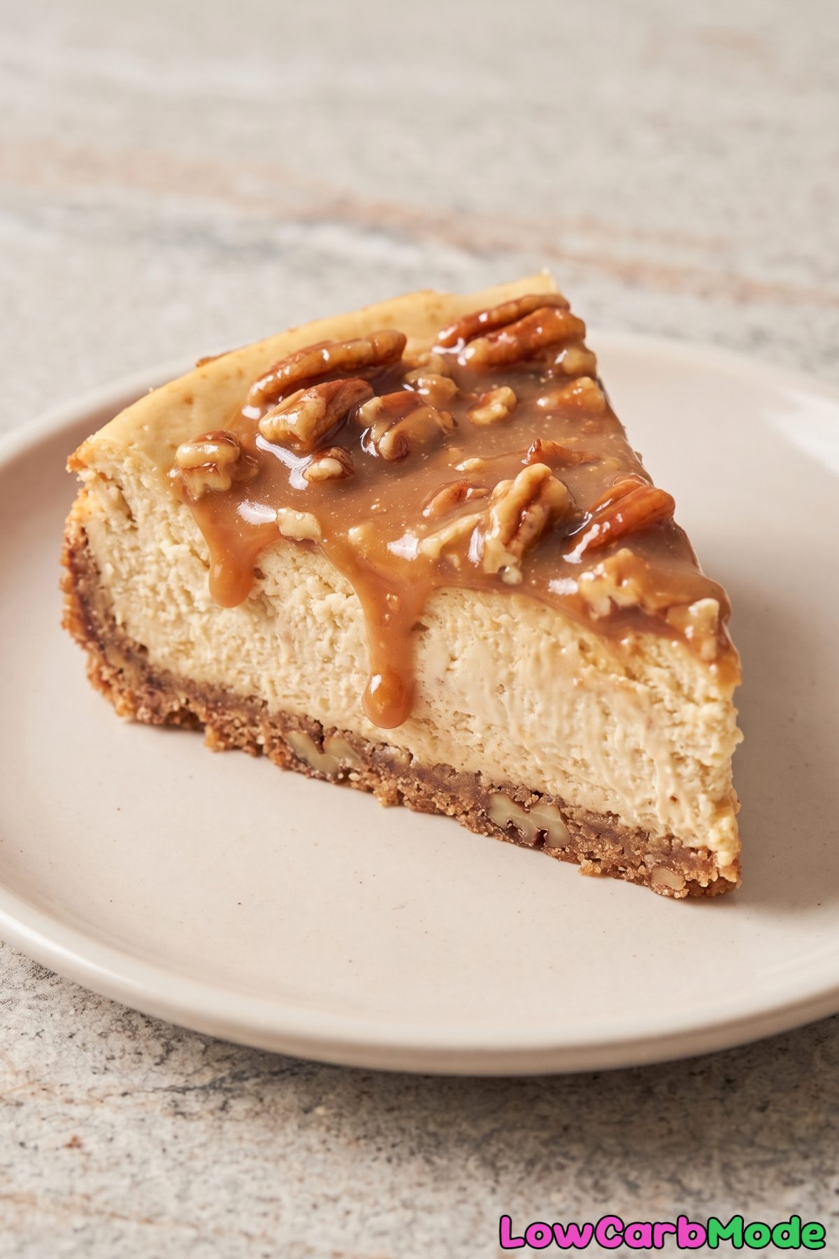 Sweet keto brown butter cheesecake