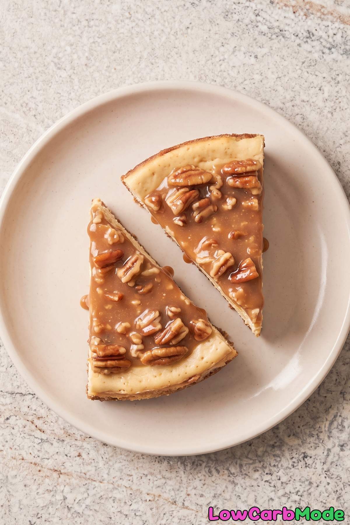 Brown butter pecan cheesecake