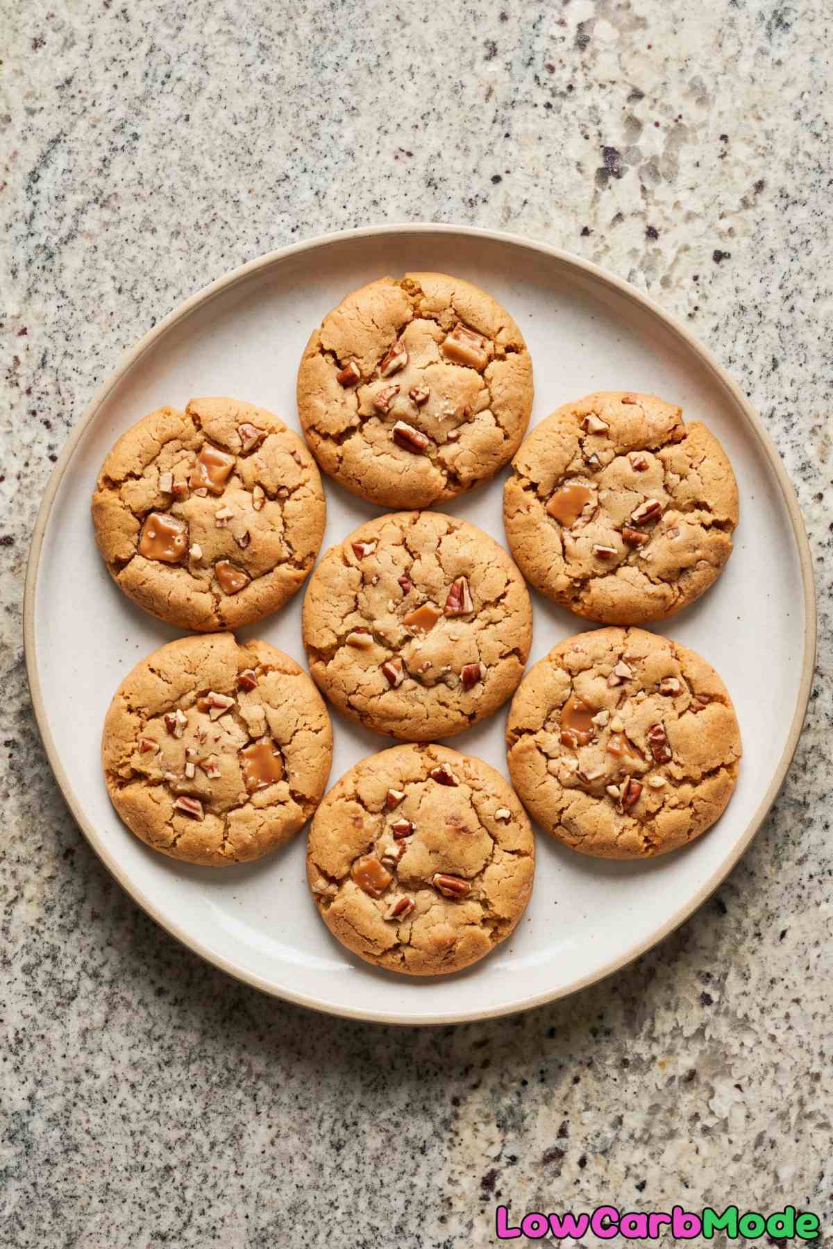 Chewy keto brown sugar toffee cookies