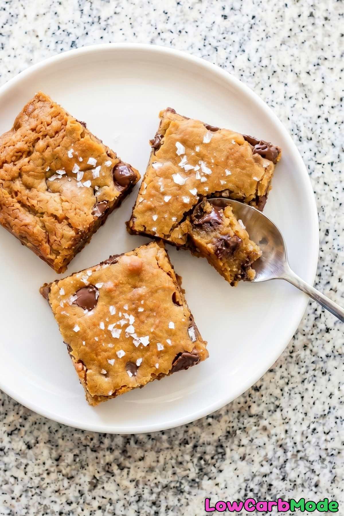 Homemade keto browned butter cookie bars