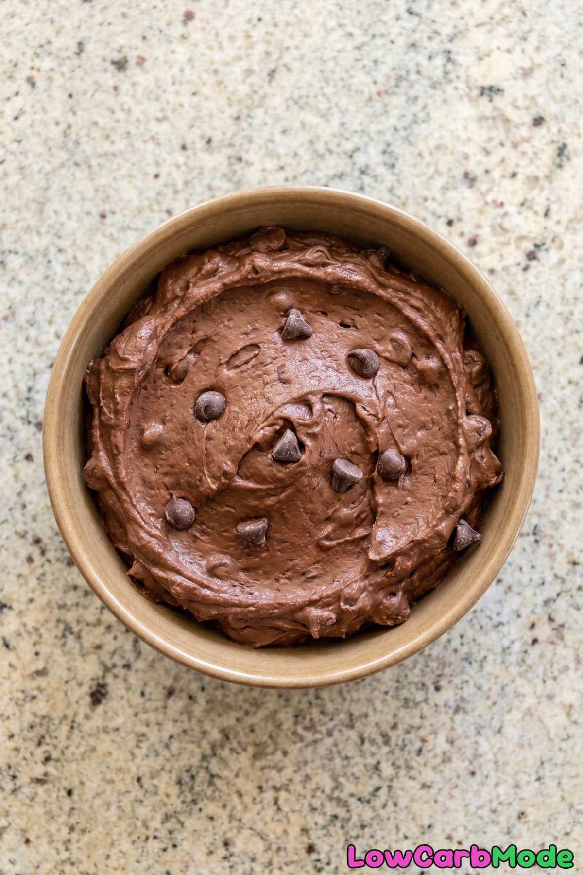 decadent low carb brownie batter dip