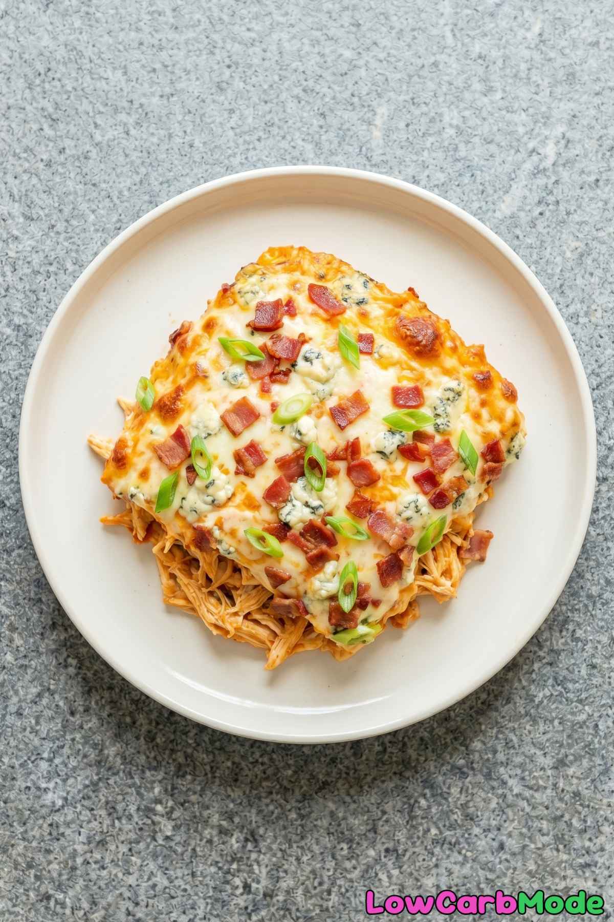 rich and creamy buffalo chicken casserole