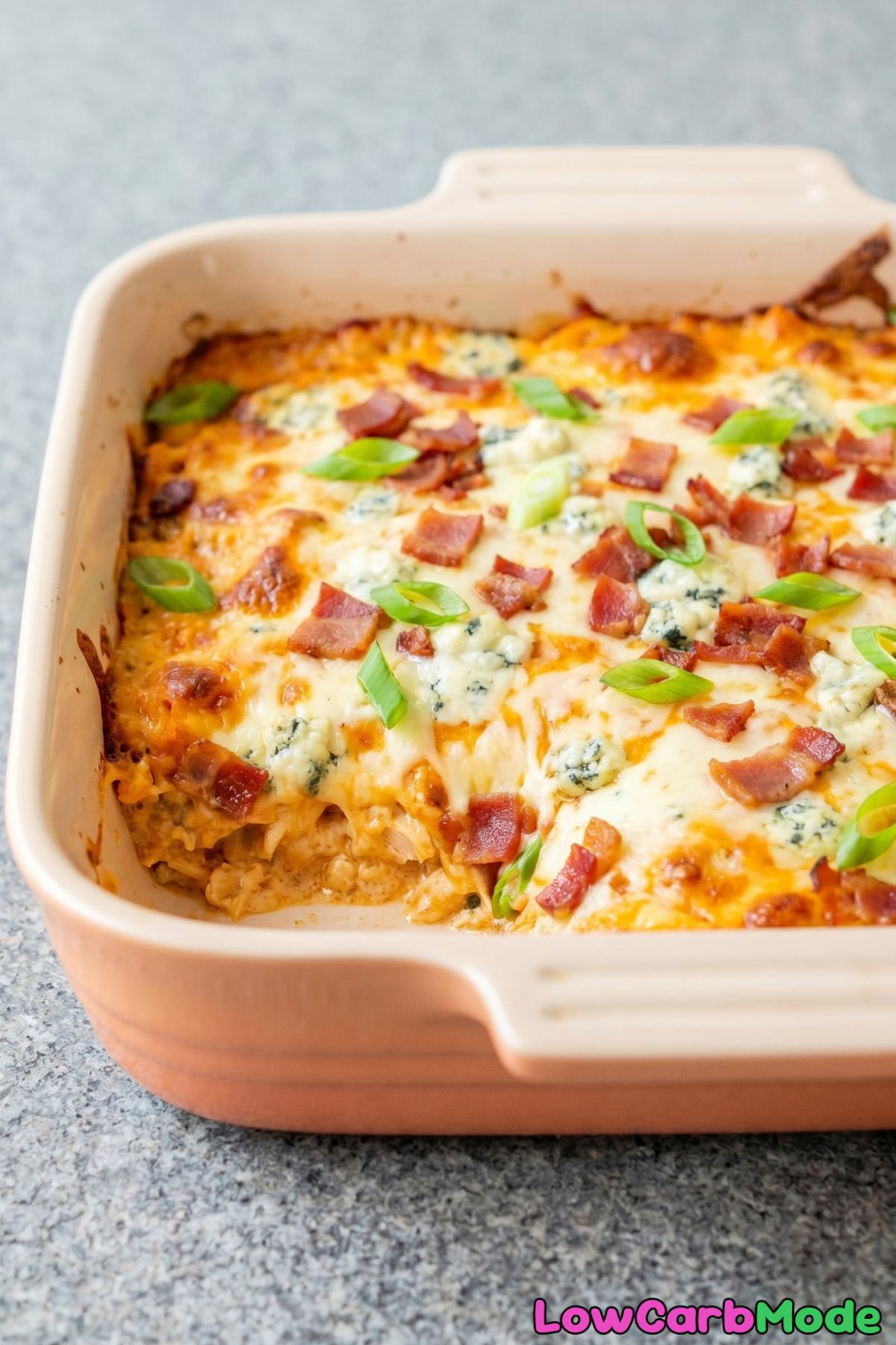 tender buffalo chicken casserole keto