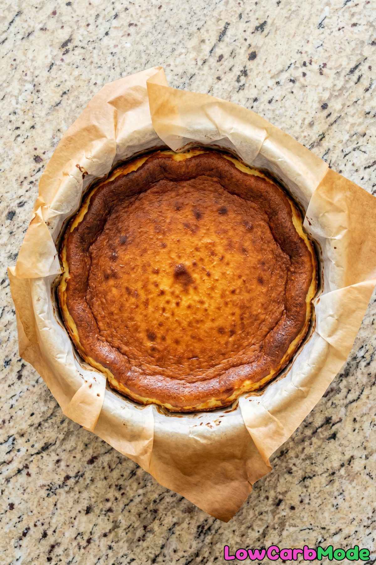 Decadent keto burnt basque cheesecake