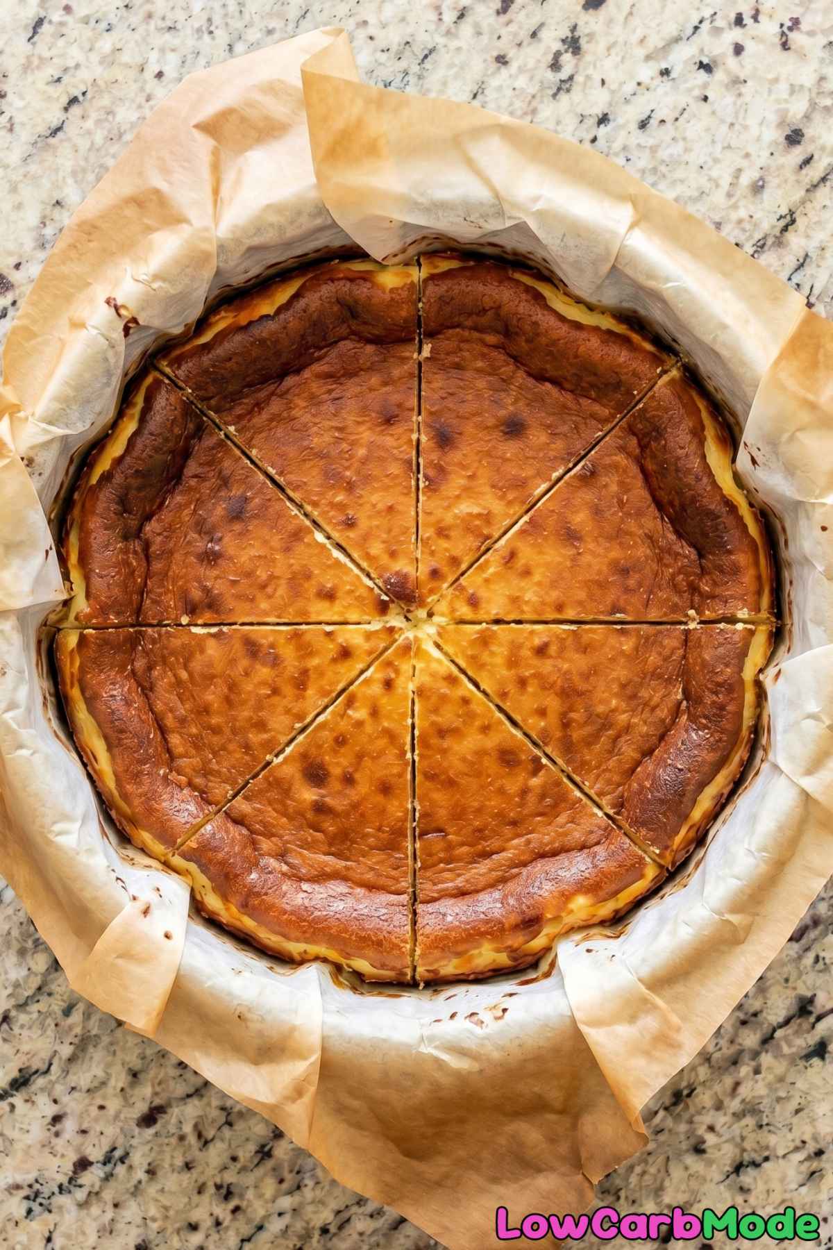Irresistible keto burnt basque cheesecake