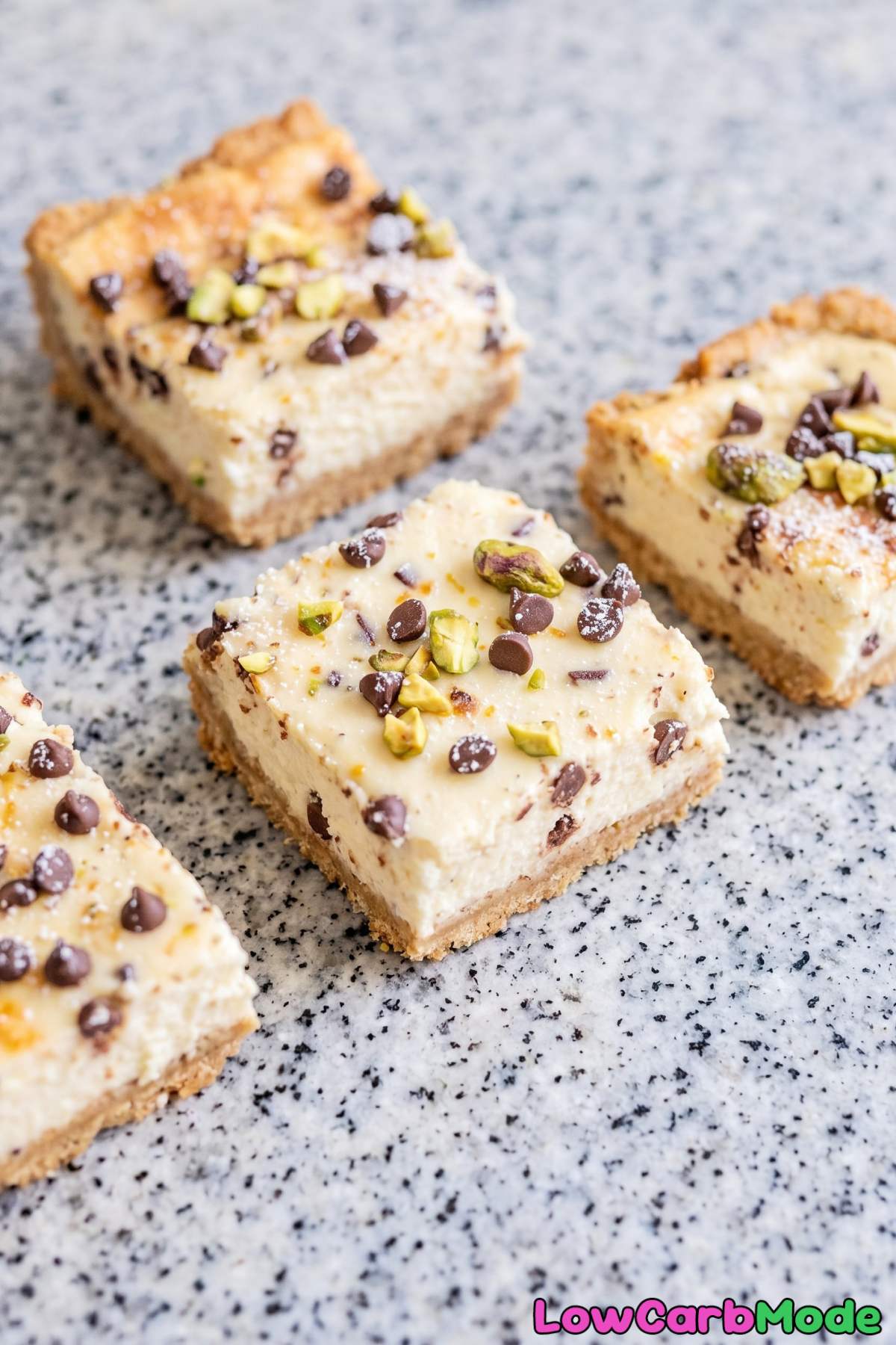 sweet sugar free cannoli cheesecake treat