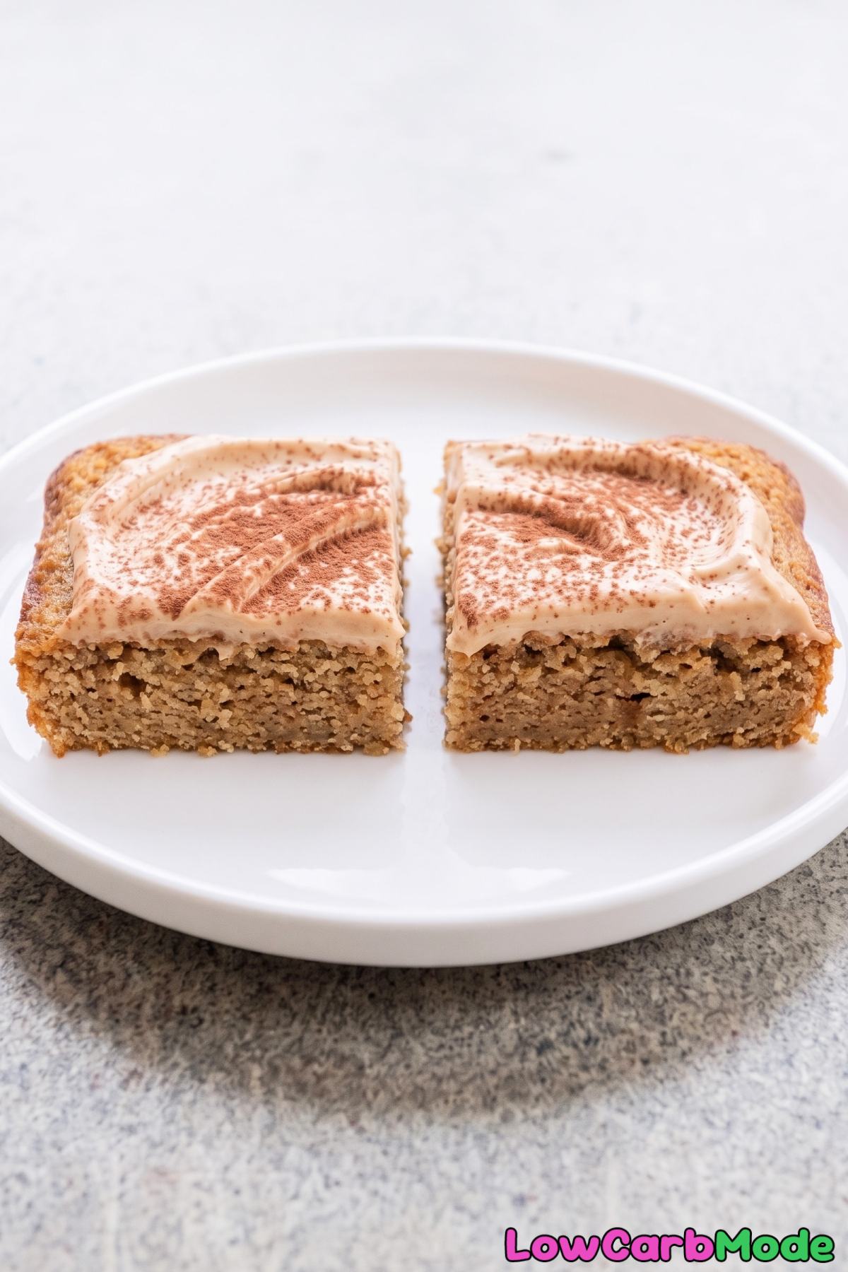 Homemade keto cappuccino cake