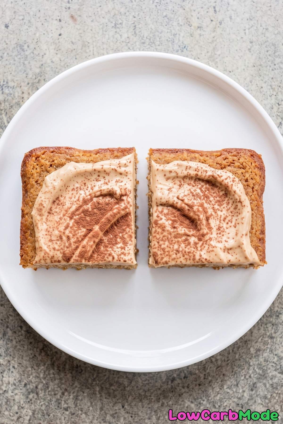 Layered keto coffee cream cake