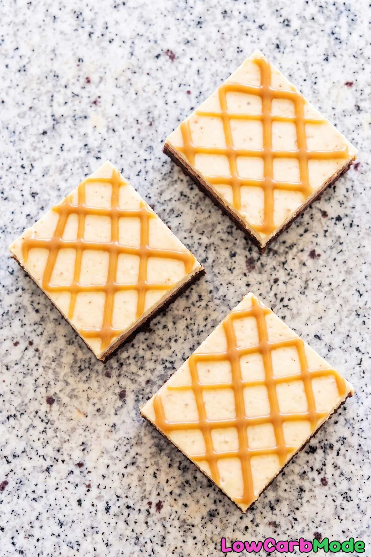 keto caramel macchiato cheesecake bars