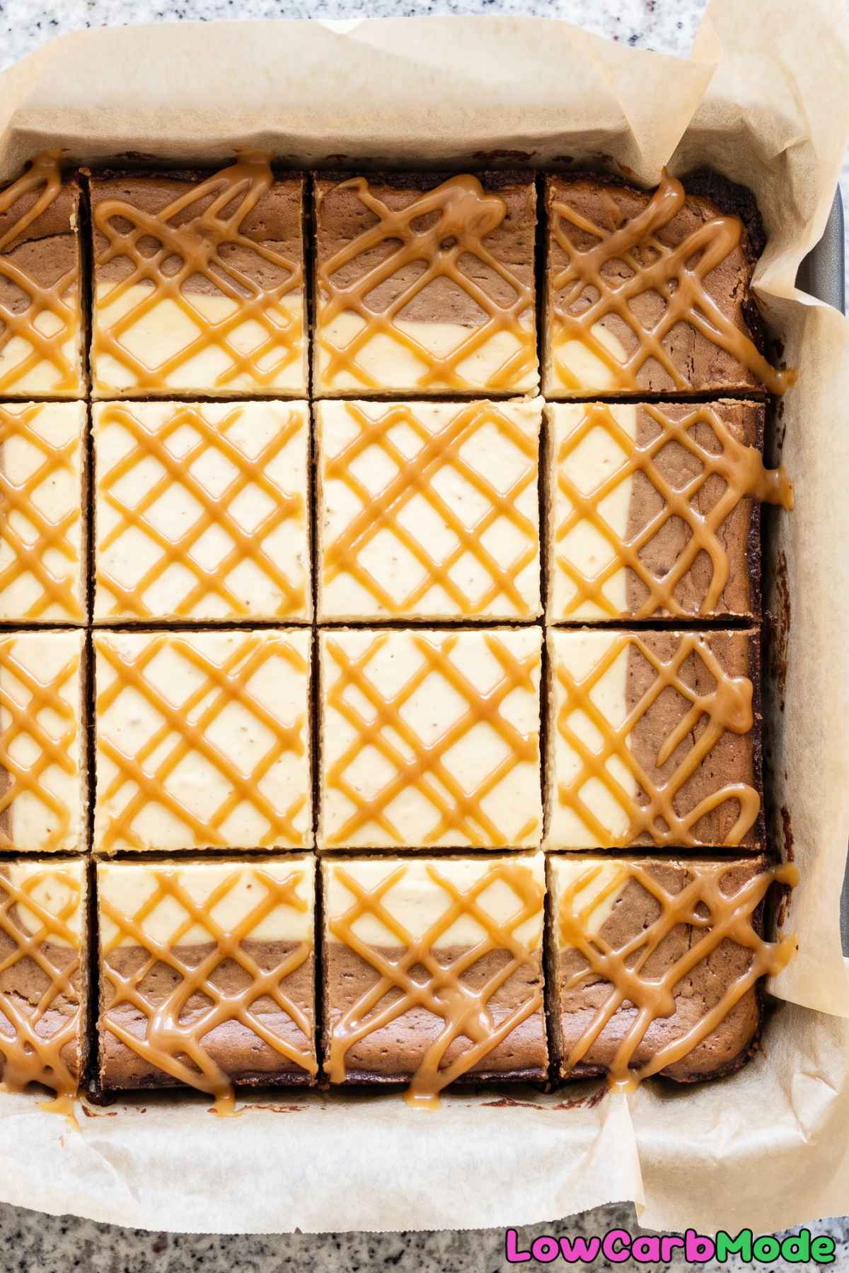 smooth caramel macchiato cheesecake bars