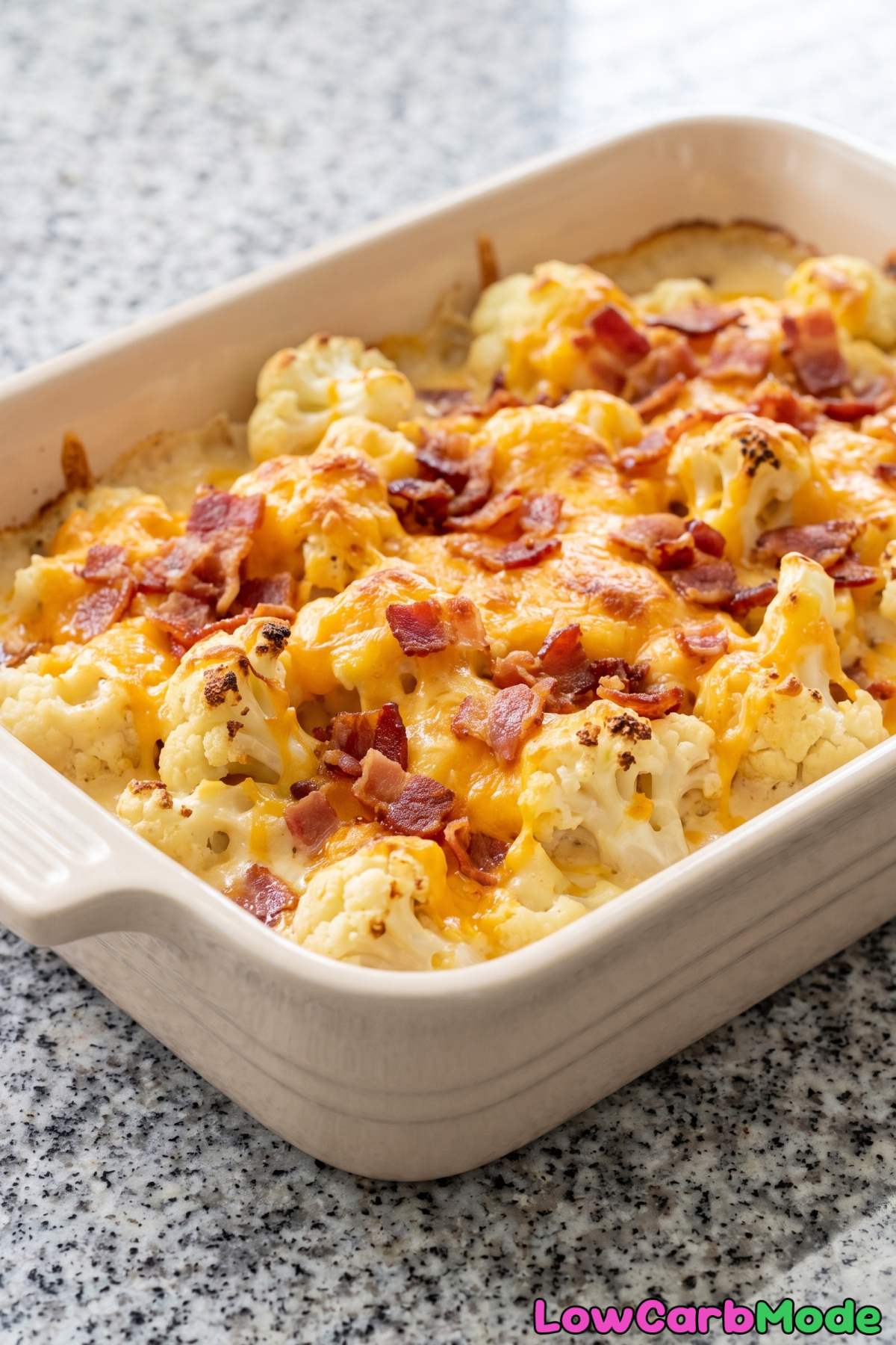 warm cauliflower mac and cheese low carb