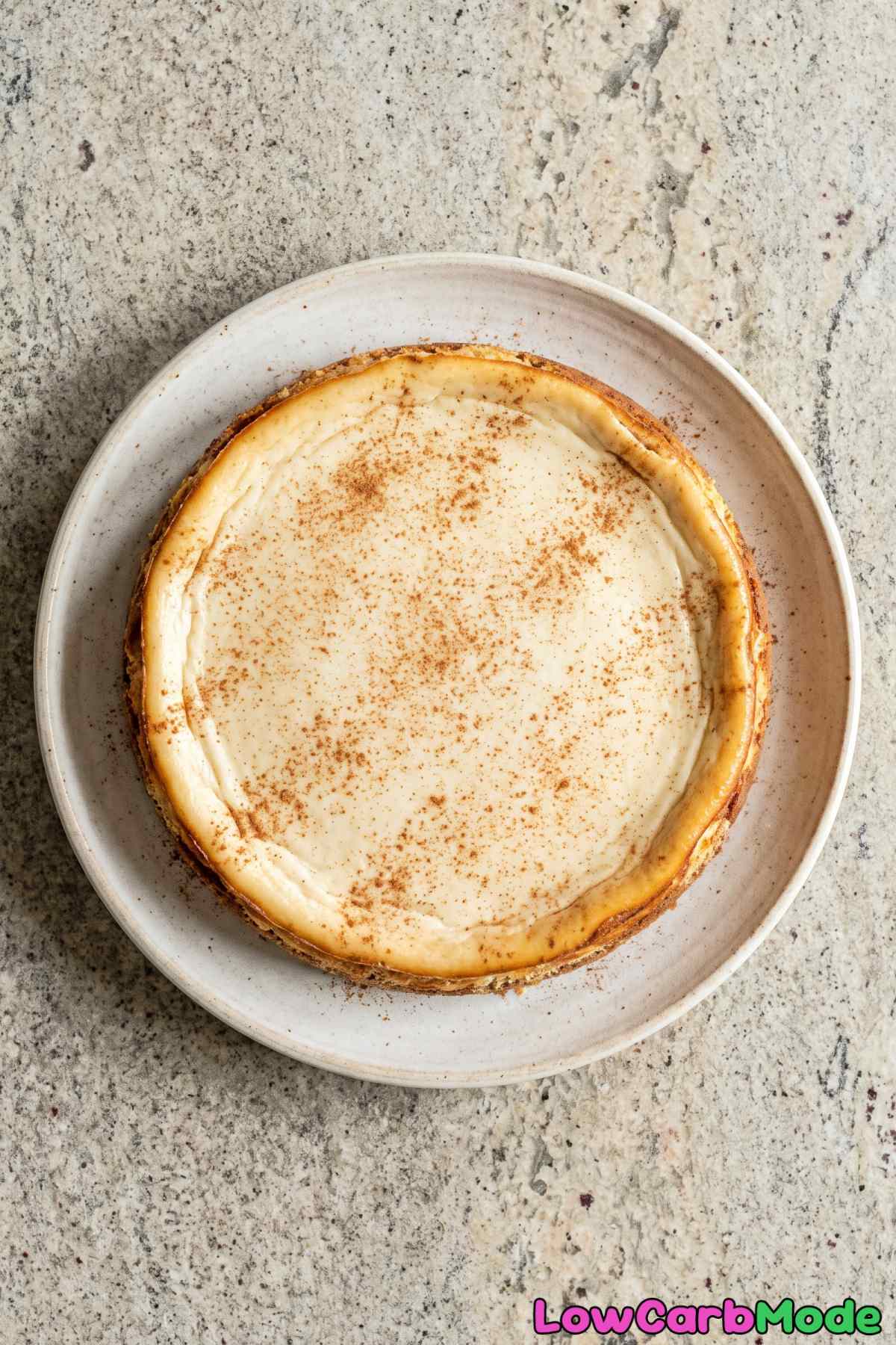 Rich chai spice cheesecake sugar free