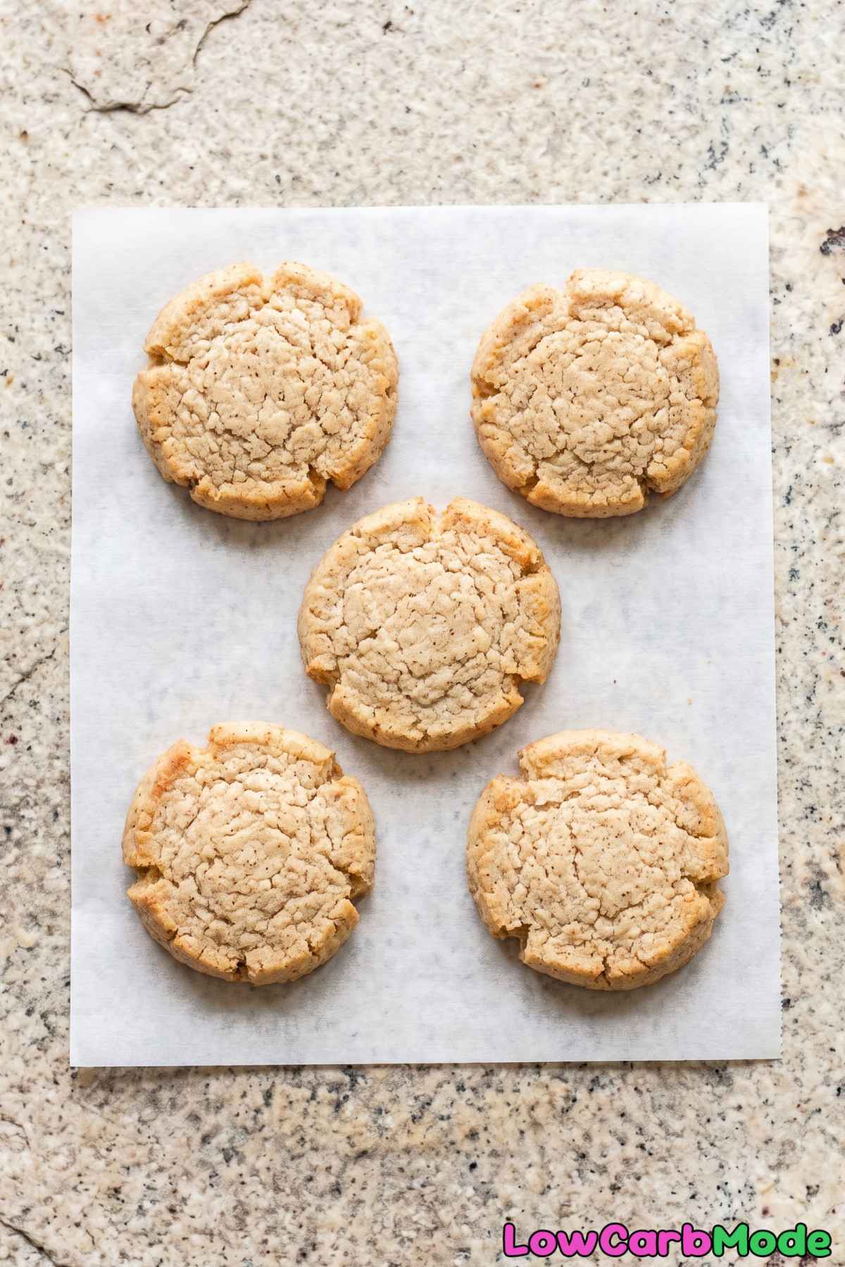 Homemade keto chai spice cookies