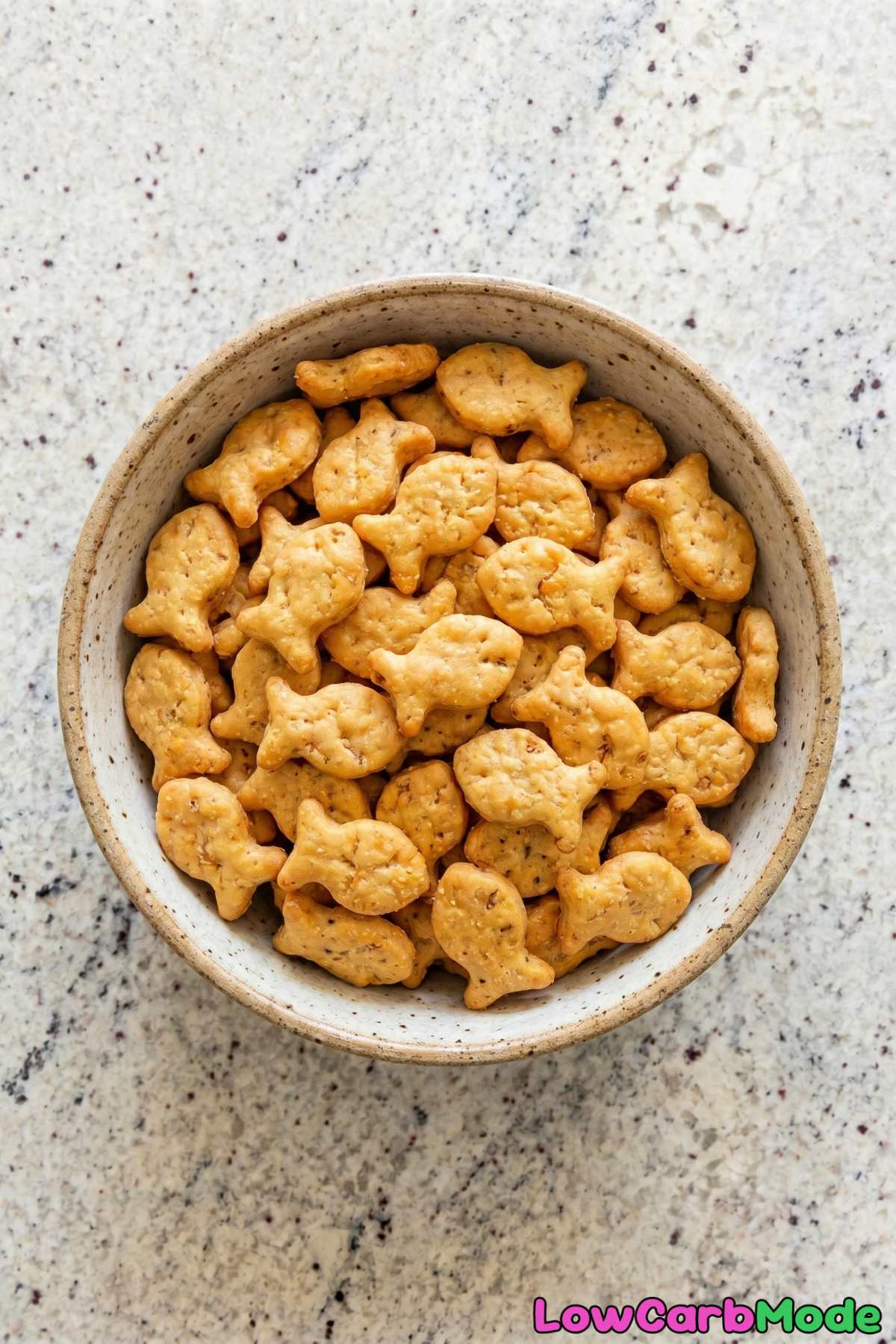 Irresistible keto cheddar goldfish crackers