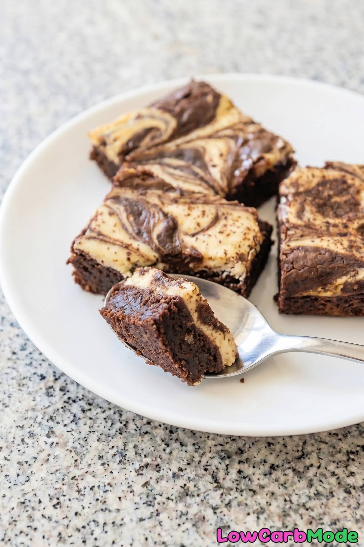 moist keto brownies with cheesecake topping
