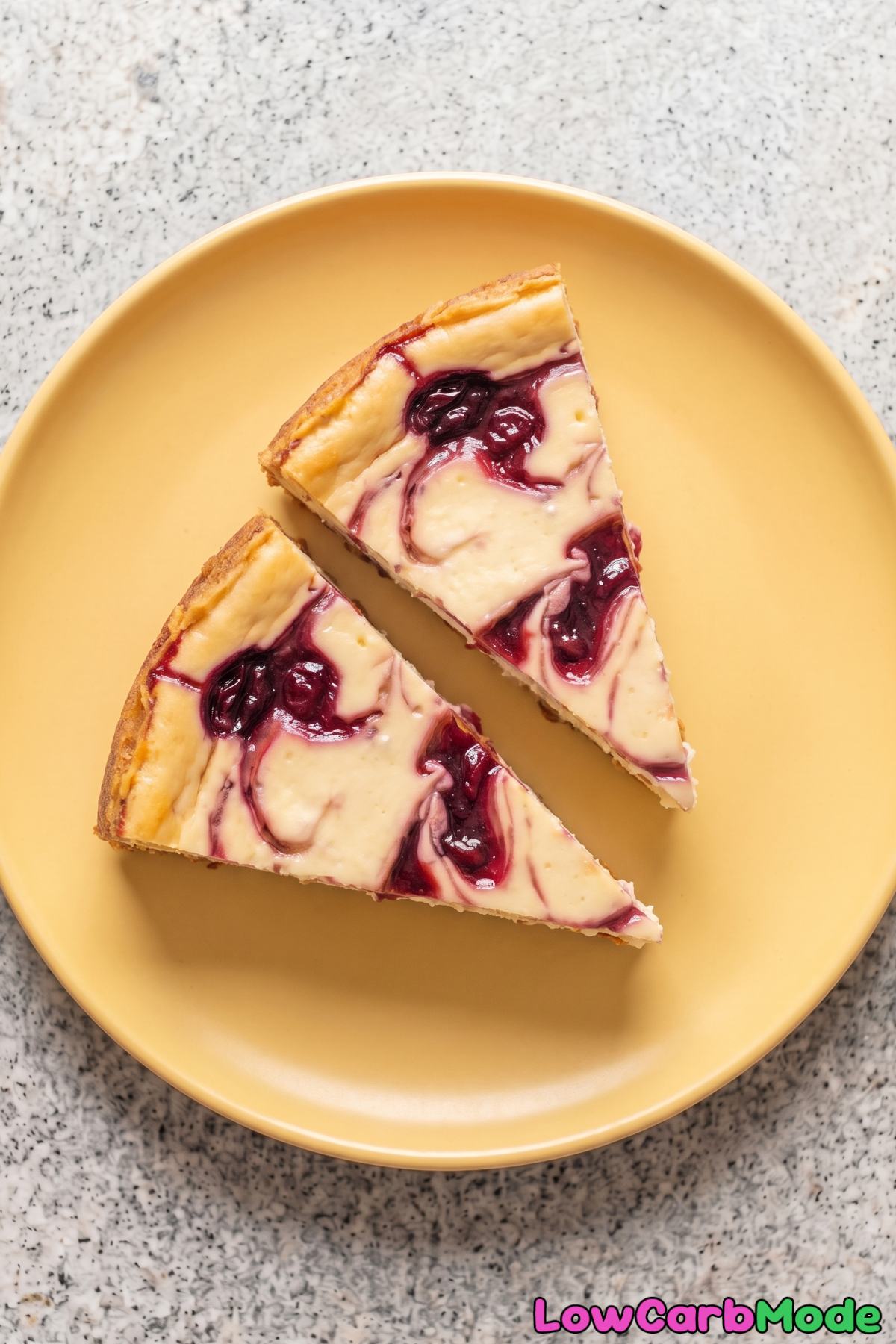 Decadent keto cherry cheesecake