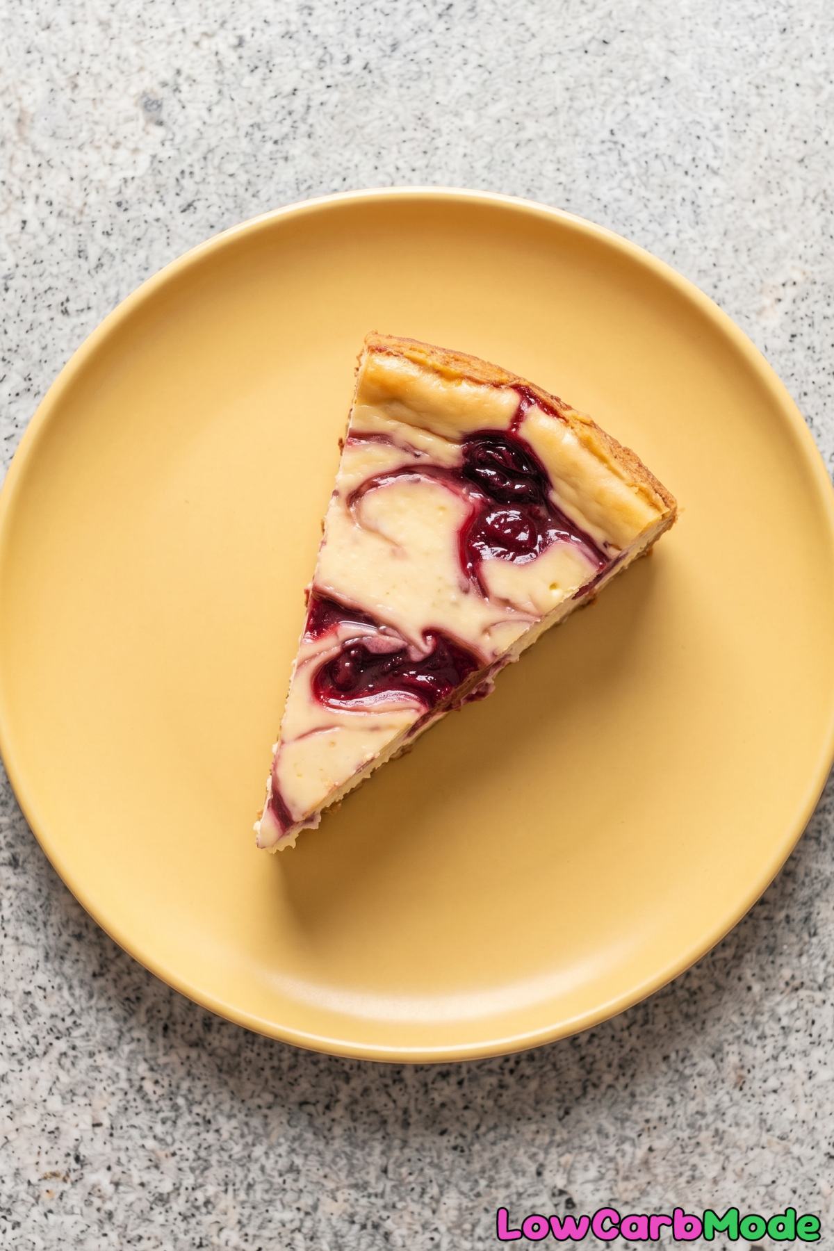 Easy keto cherry almond cheesecake