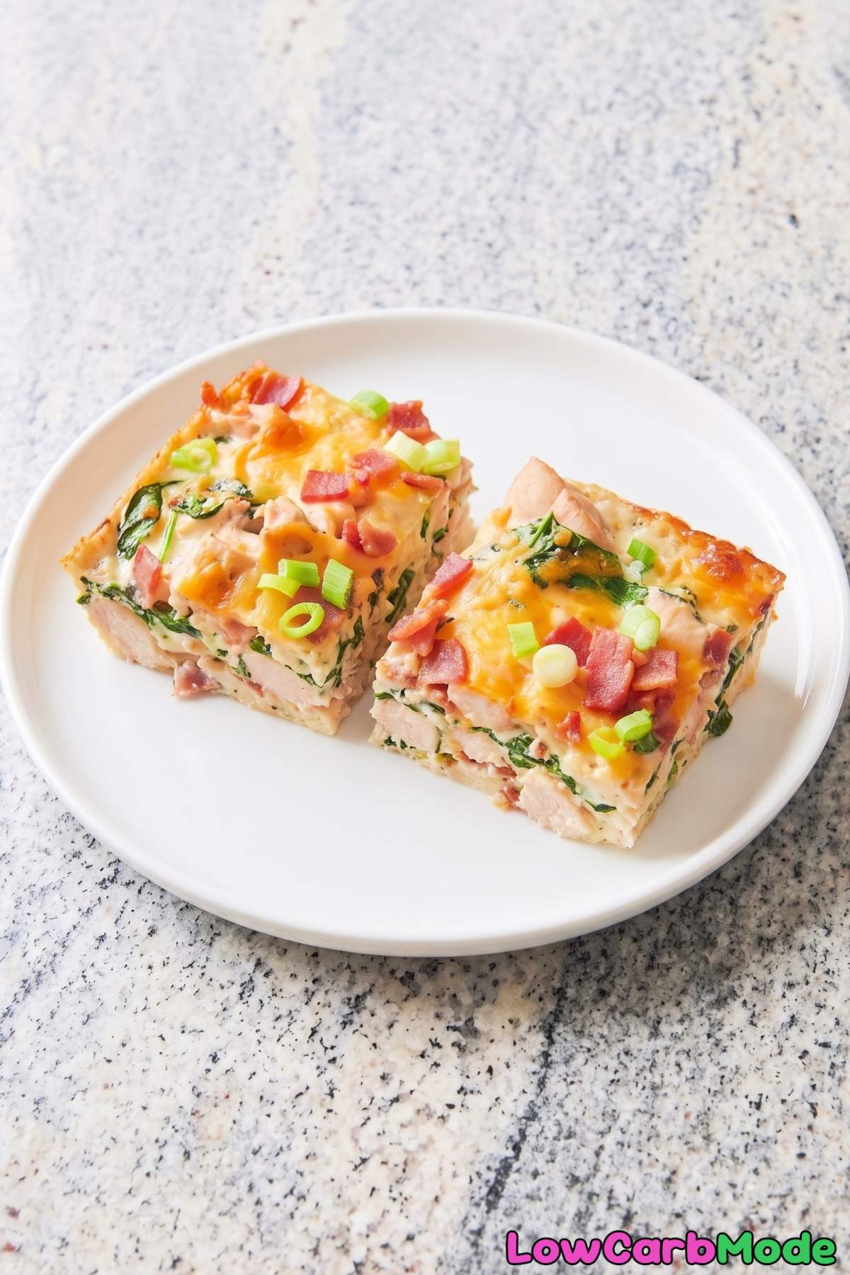 Hot keto chicken bacon ranch casserole