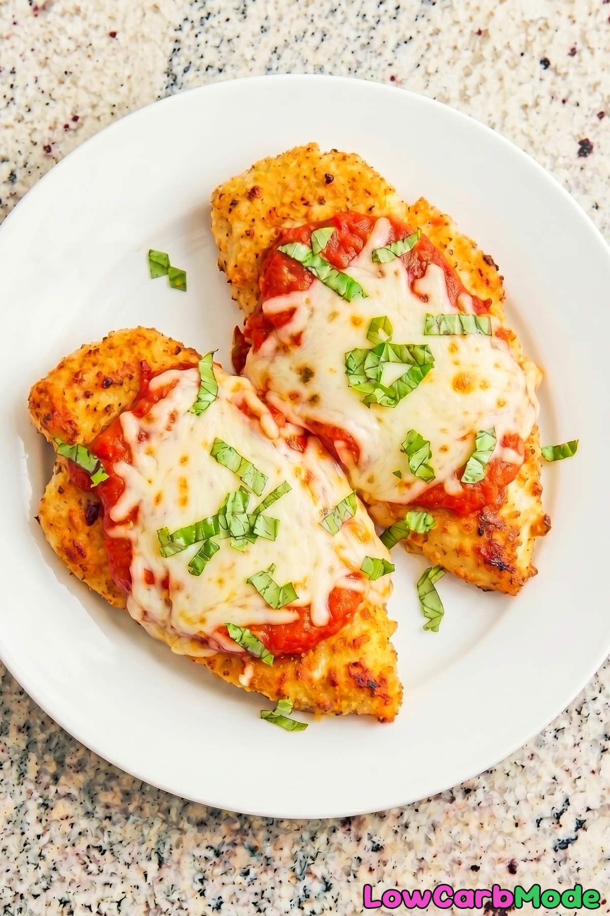 golden low carb chicken parmesan