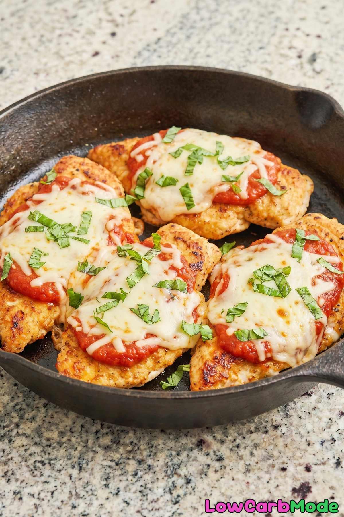 comforting low carb chicken parm meal