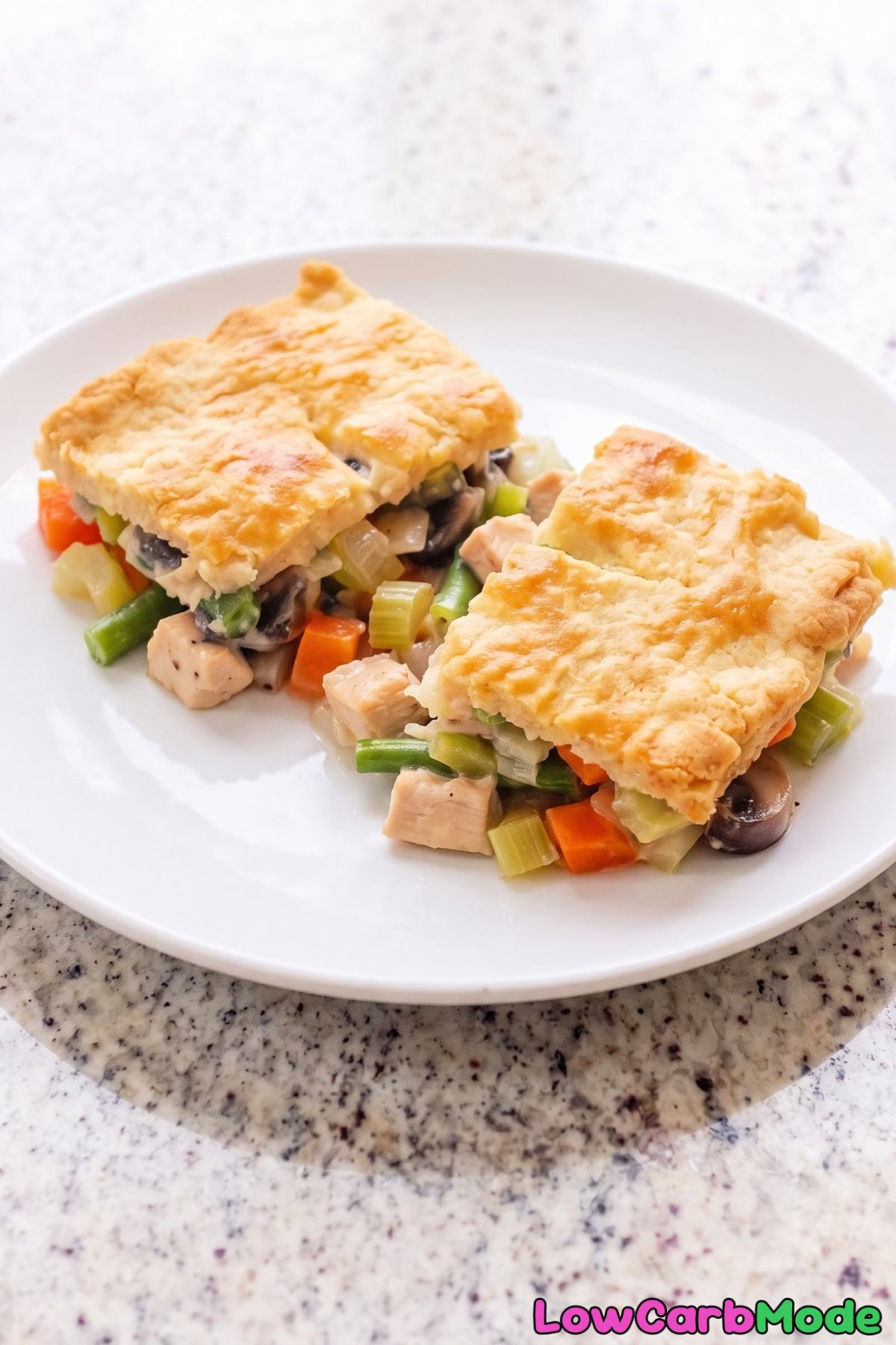 Hearty keto chicken pot pie casserole