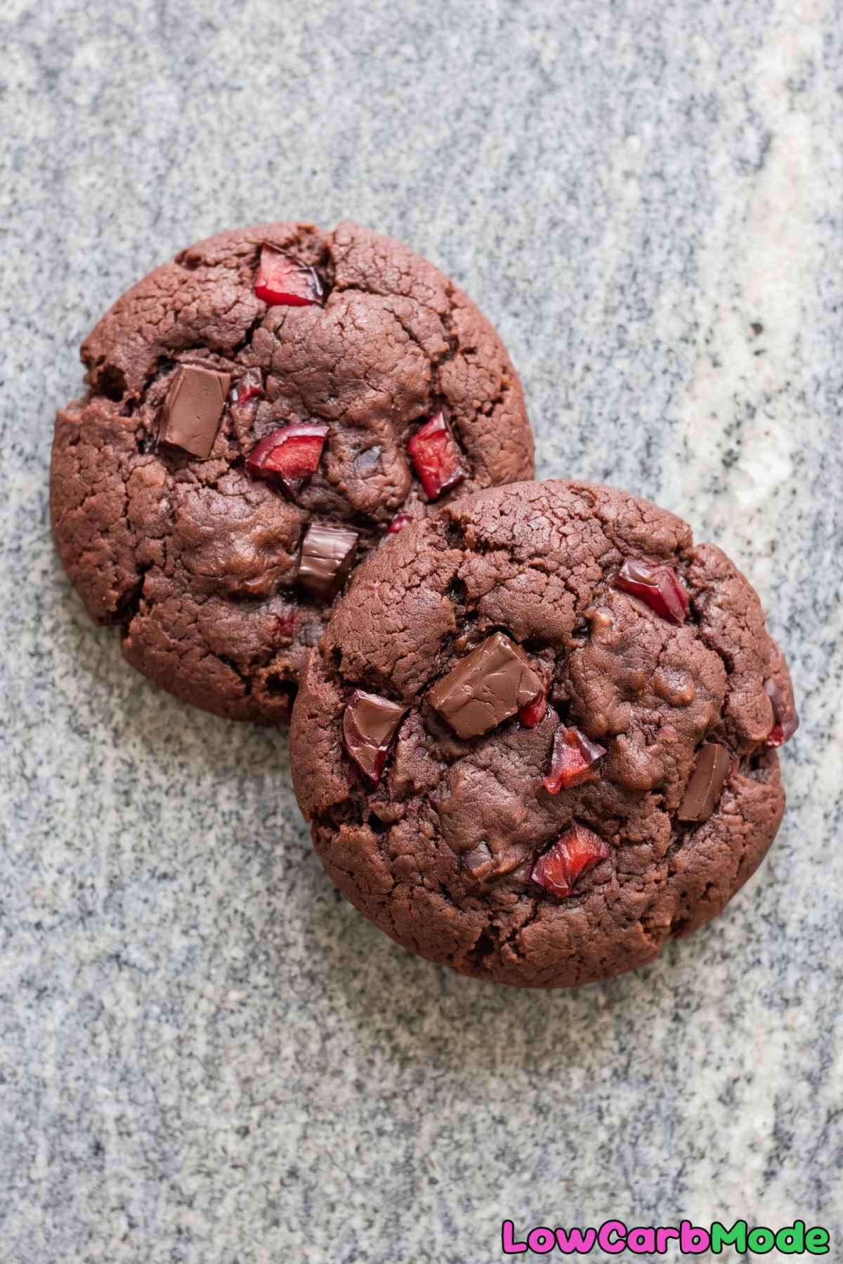 Rich keto chocolate cherry cookies