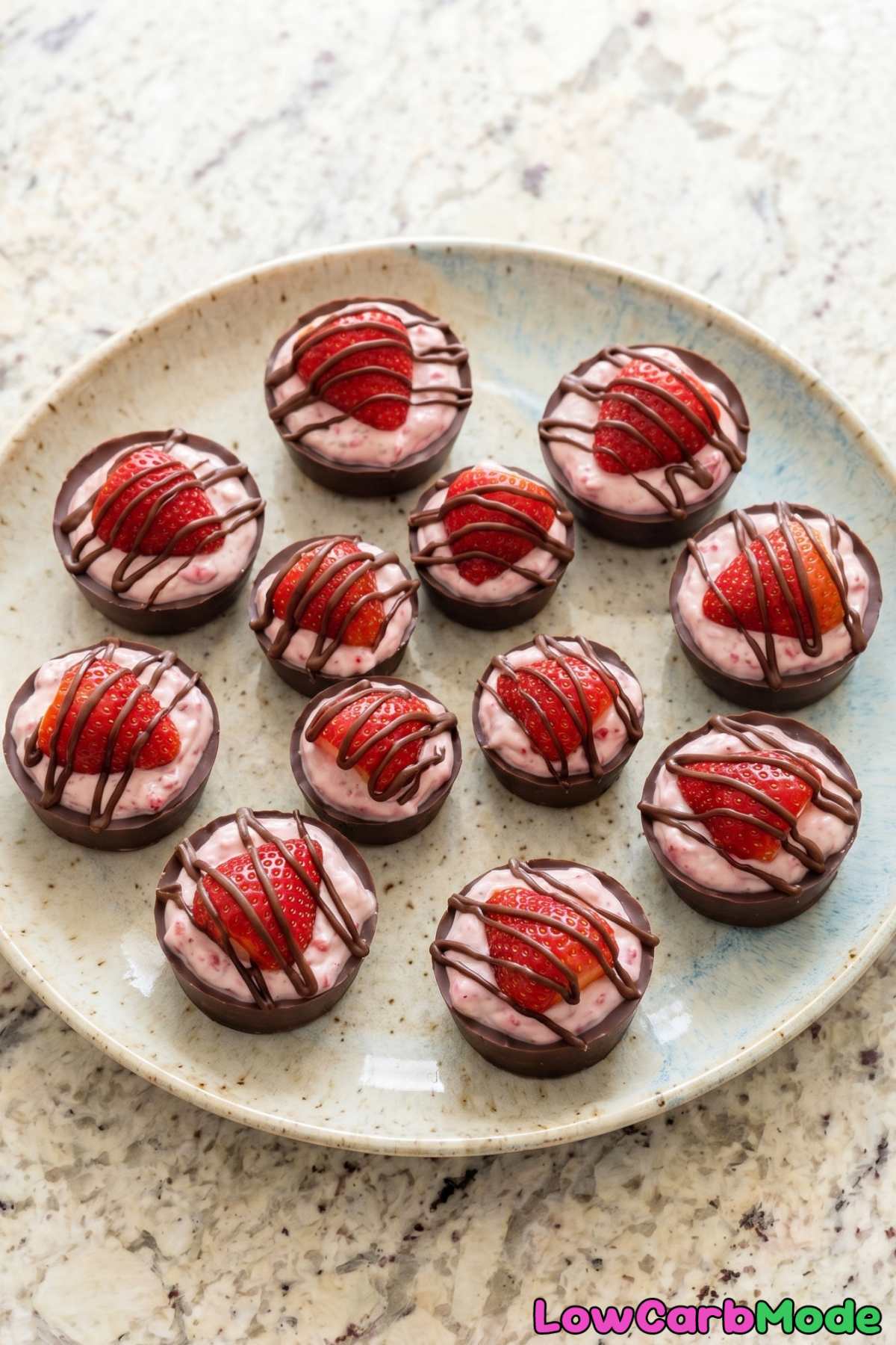 Gorgeous keto chocolate strawberry cups