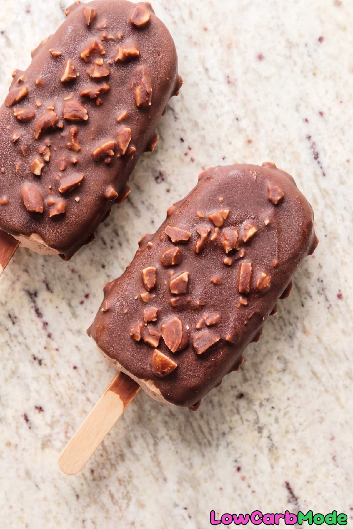 Cool, smooth keto chocolate ice cream bar